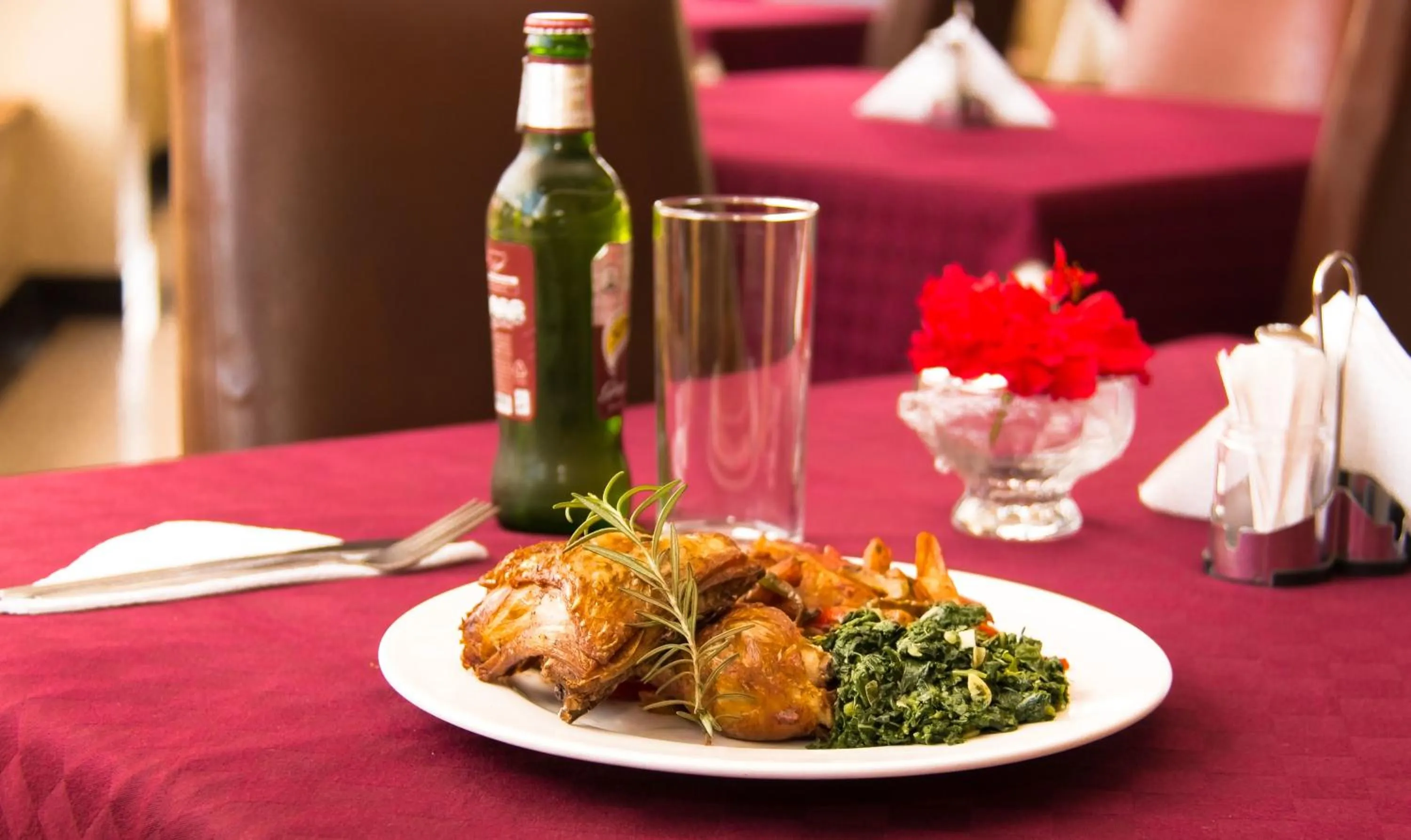 Food close-up in Nairobi Transit Hotel