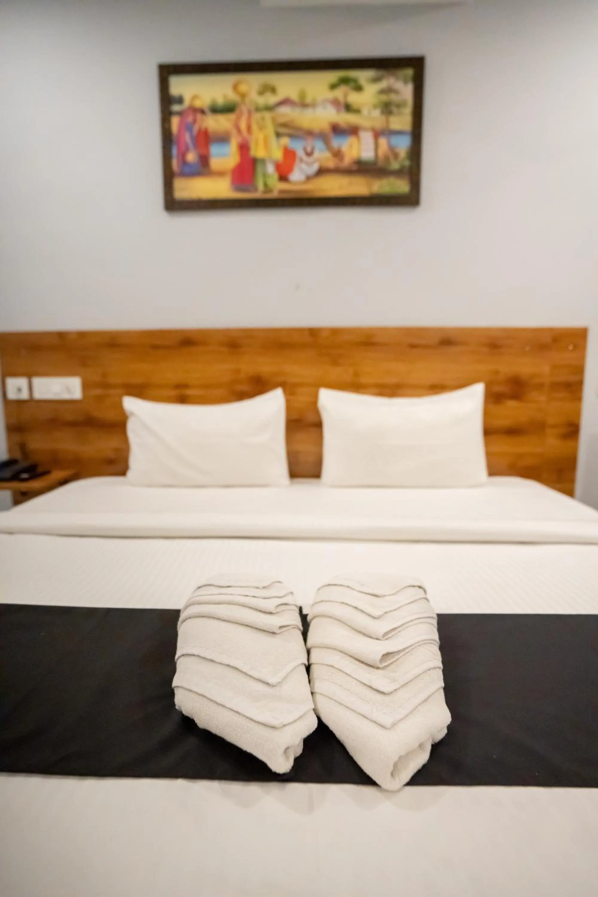 Bed in Hotel Vaishnavi Classic