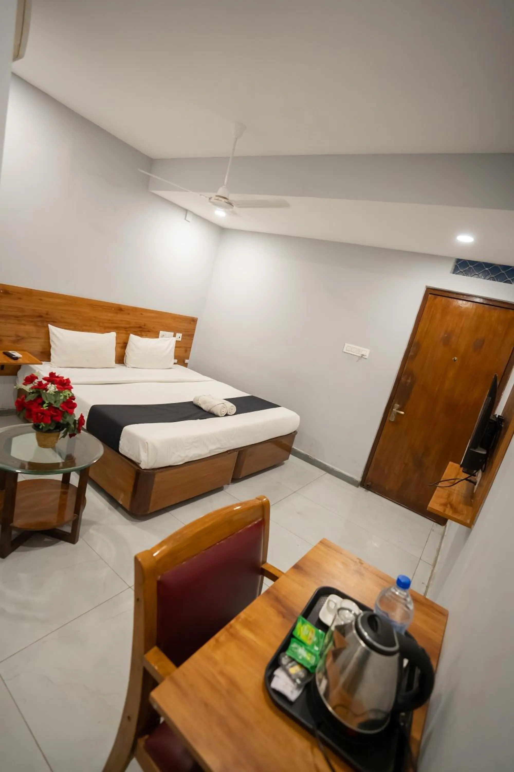 Bed in Hotel Vaishnavi Classic