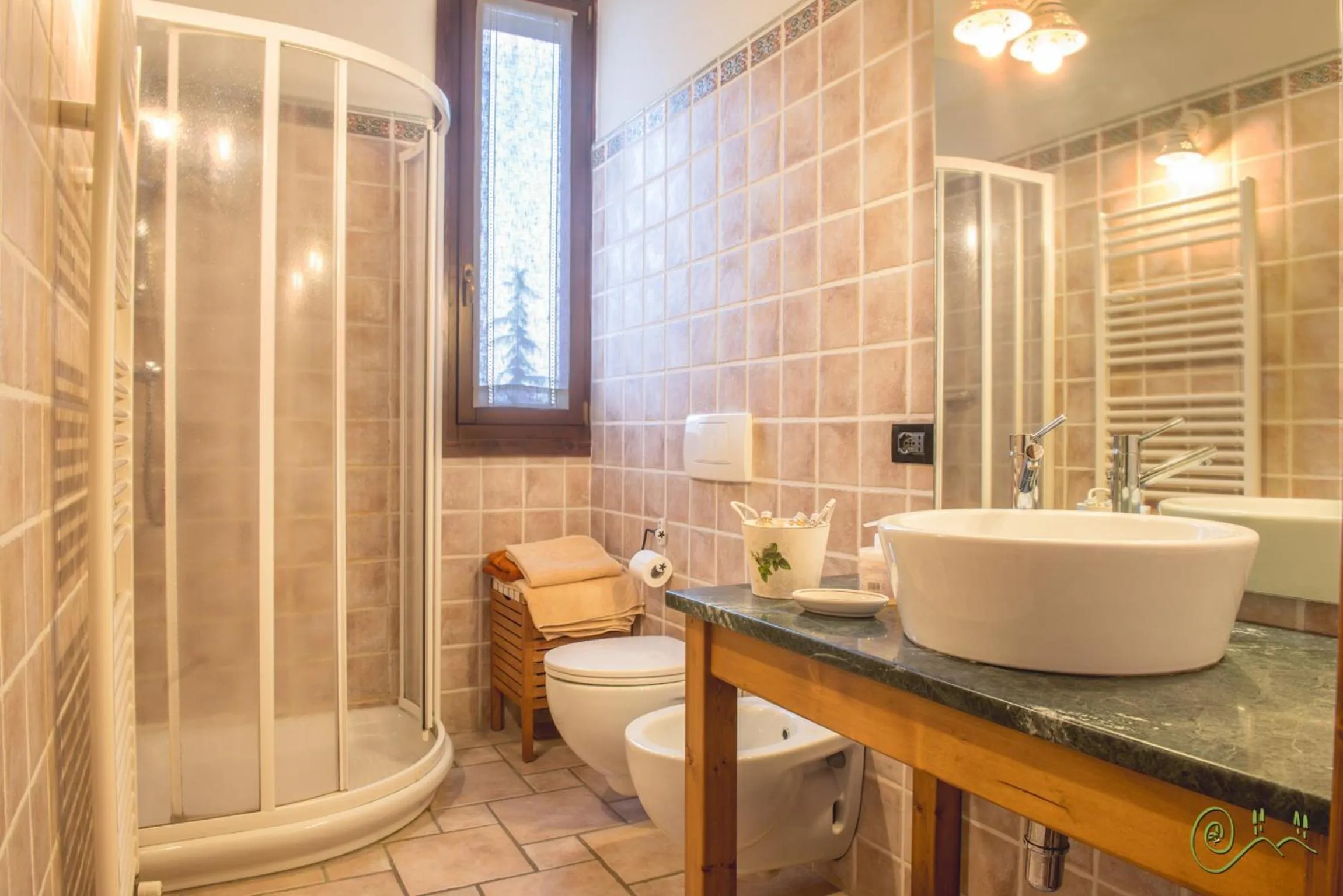 Shower in Locanda Camera con Vista