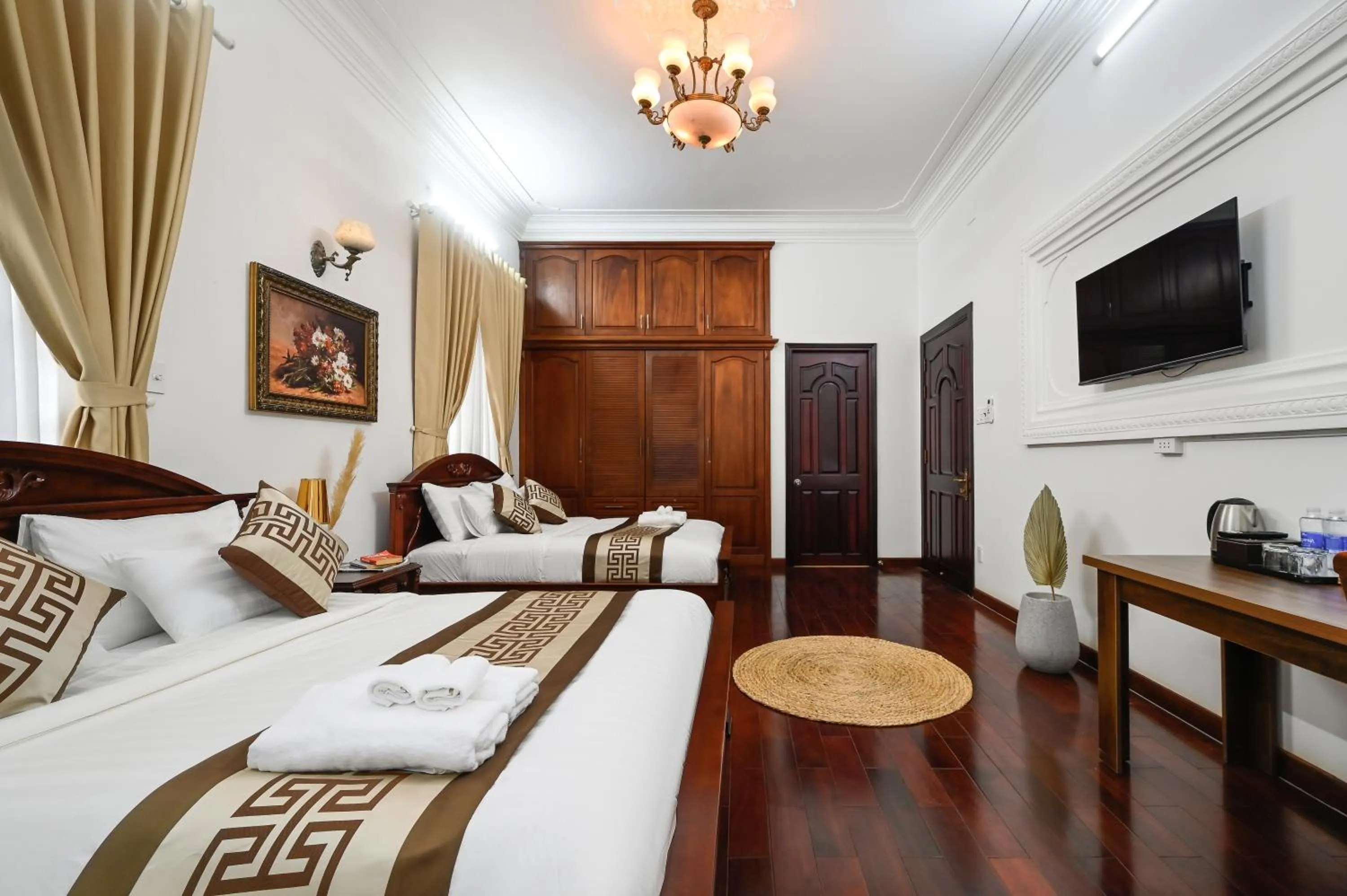 Bed in Amory Villa Thao Dien