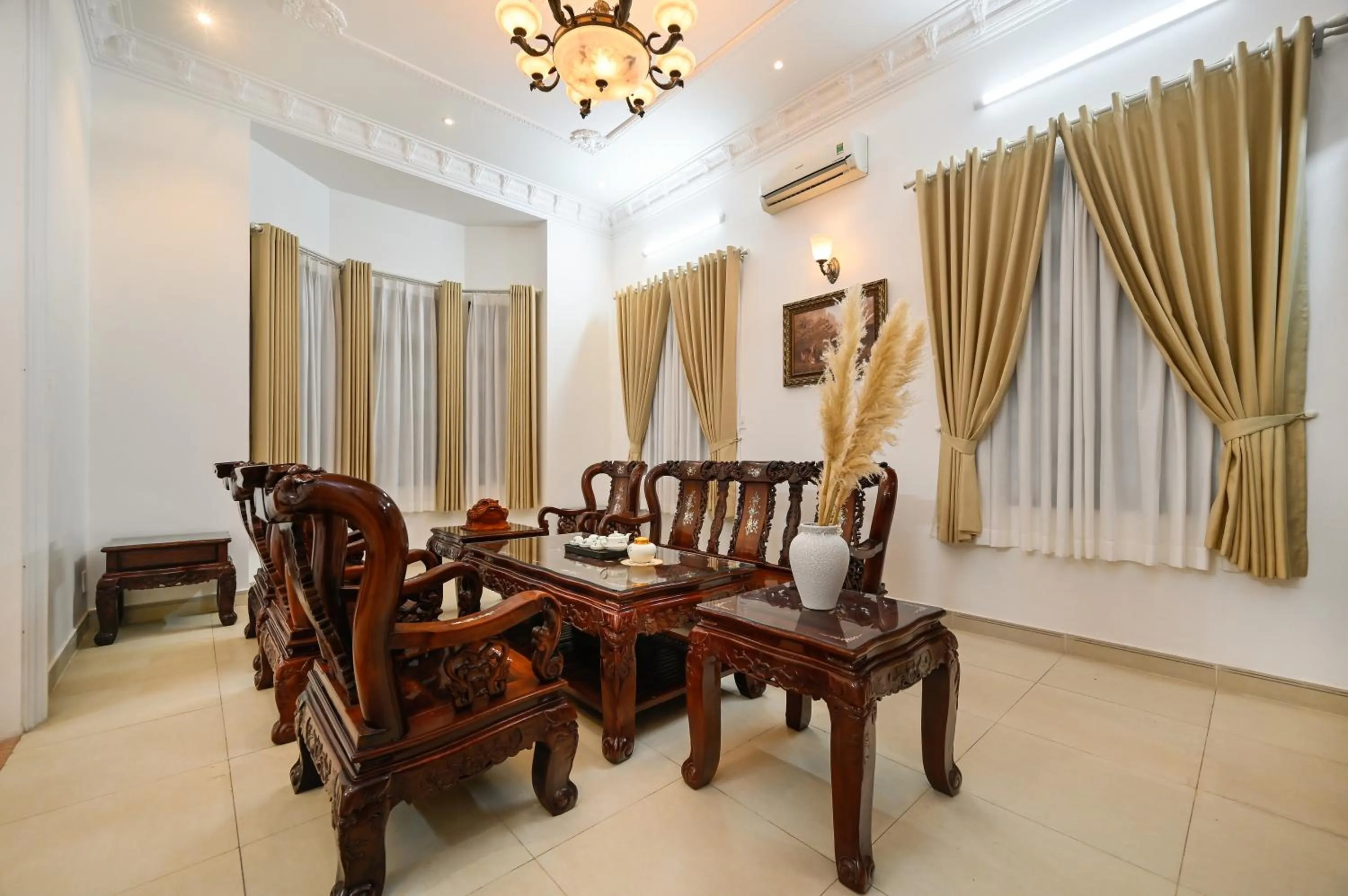 Living room in Amory Villa Thao Dien