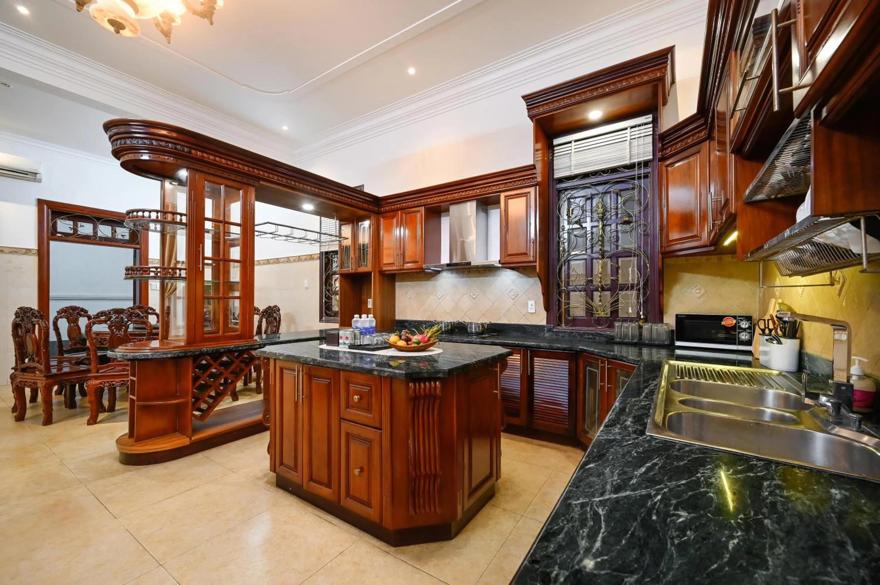 Dining area in Amory Villa Thao Dien