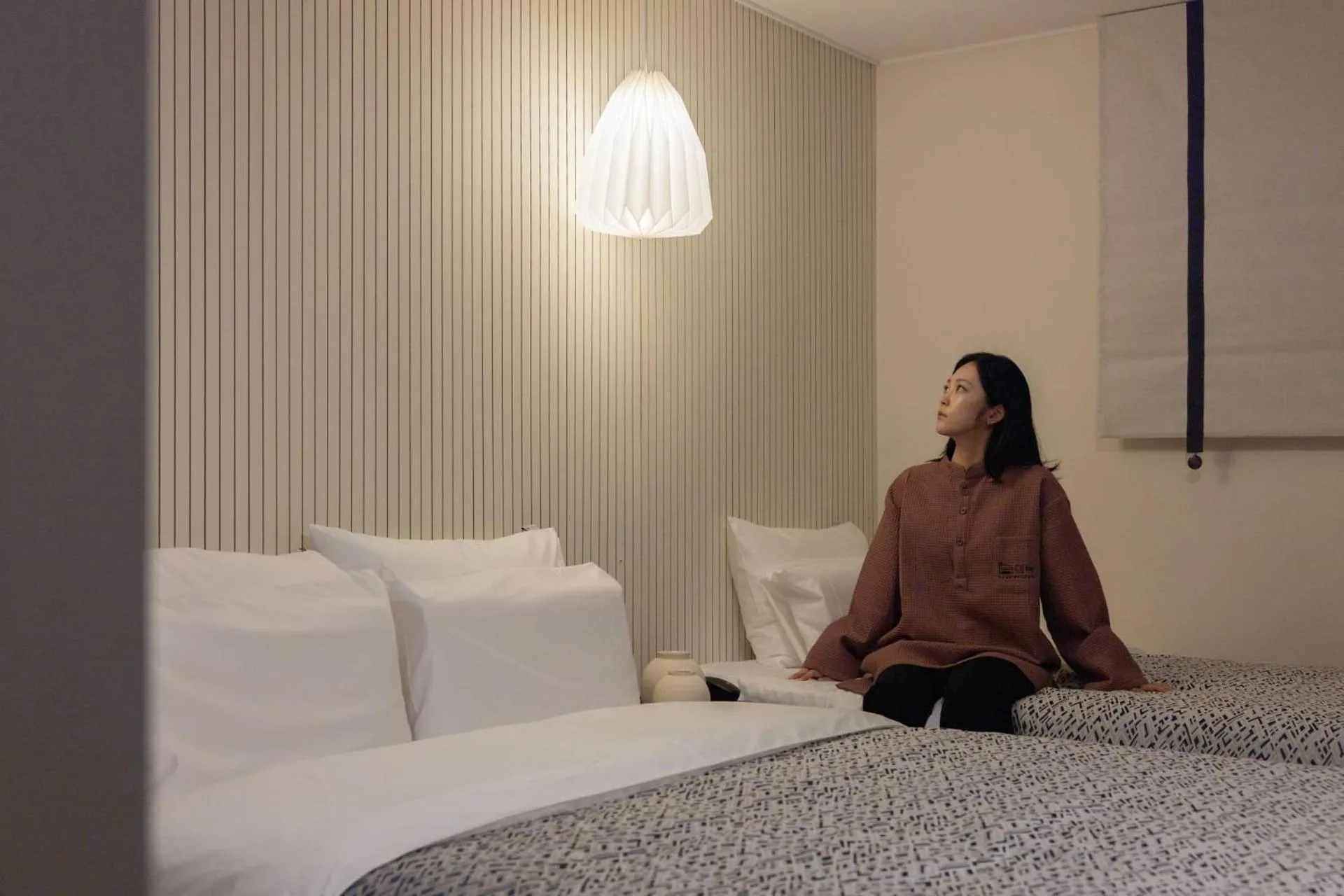 Bedroom, Bed in Anook Ryokan Hotel Ansan station