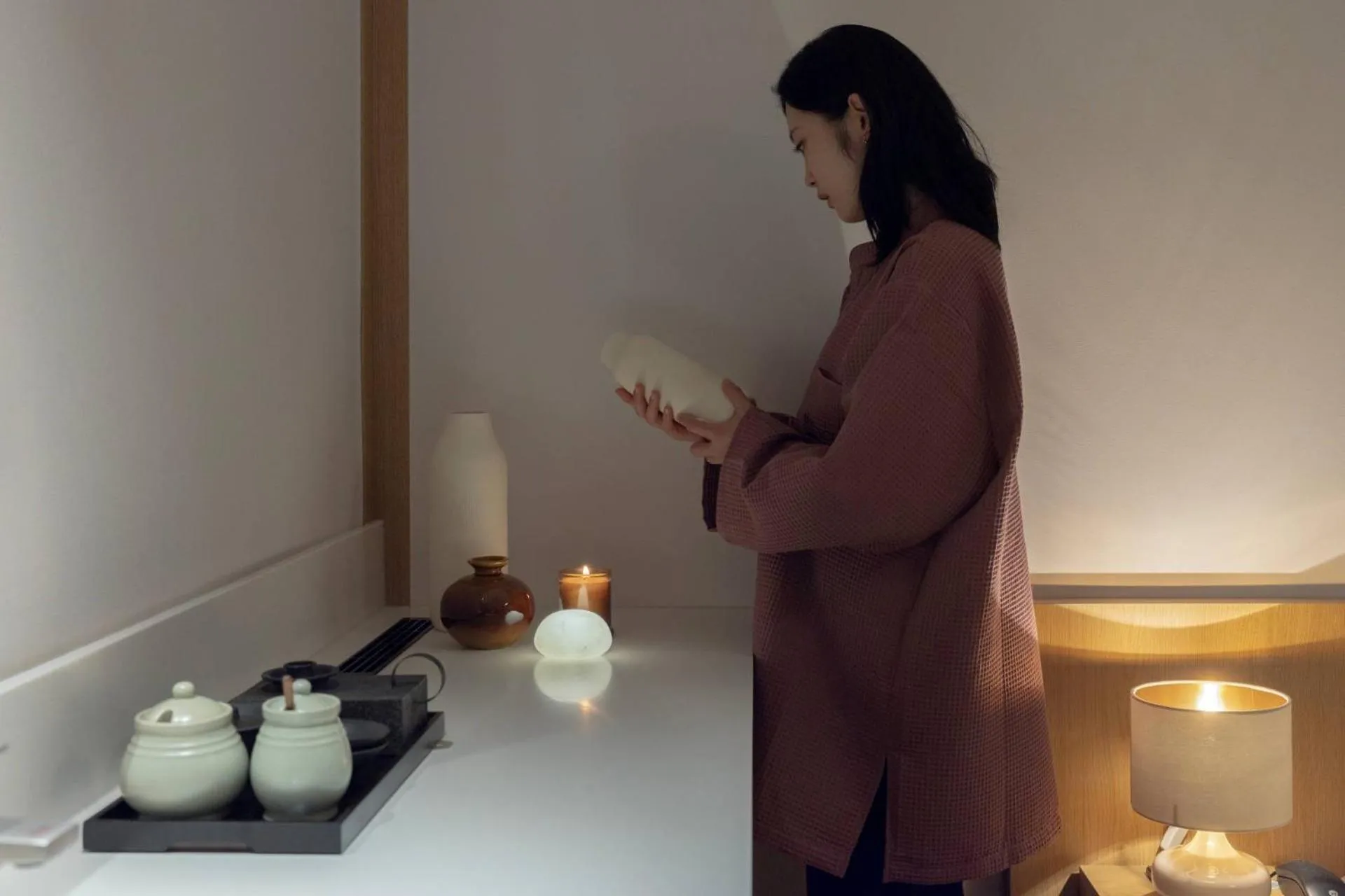 Decorative detail in Anook Ryokan Hotel Ansan station