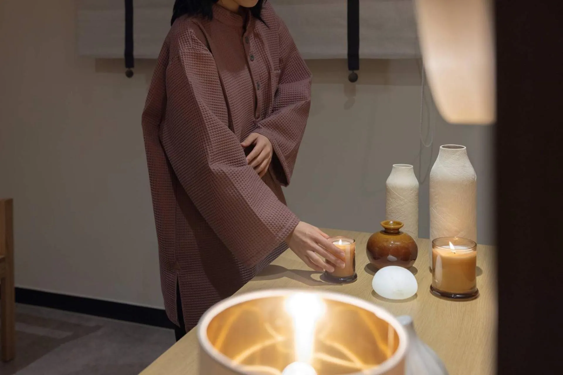 Decorative detail in Anook Ryokan Hotel Ansan station