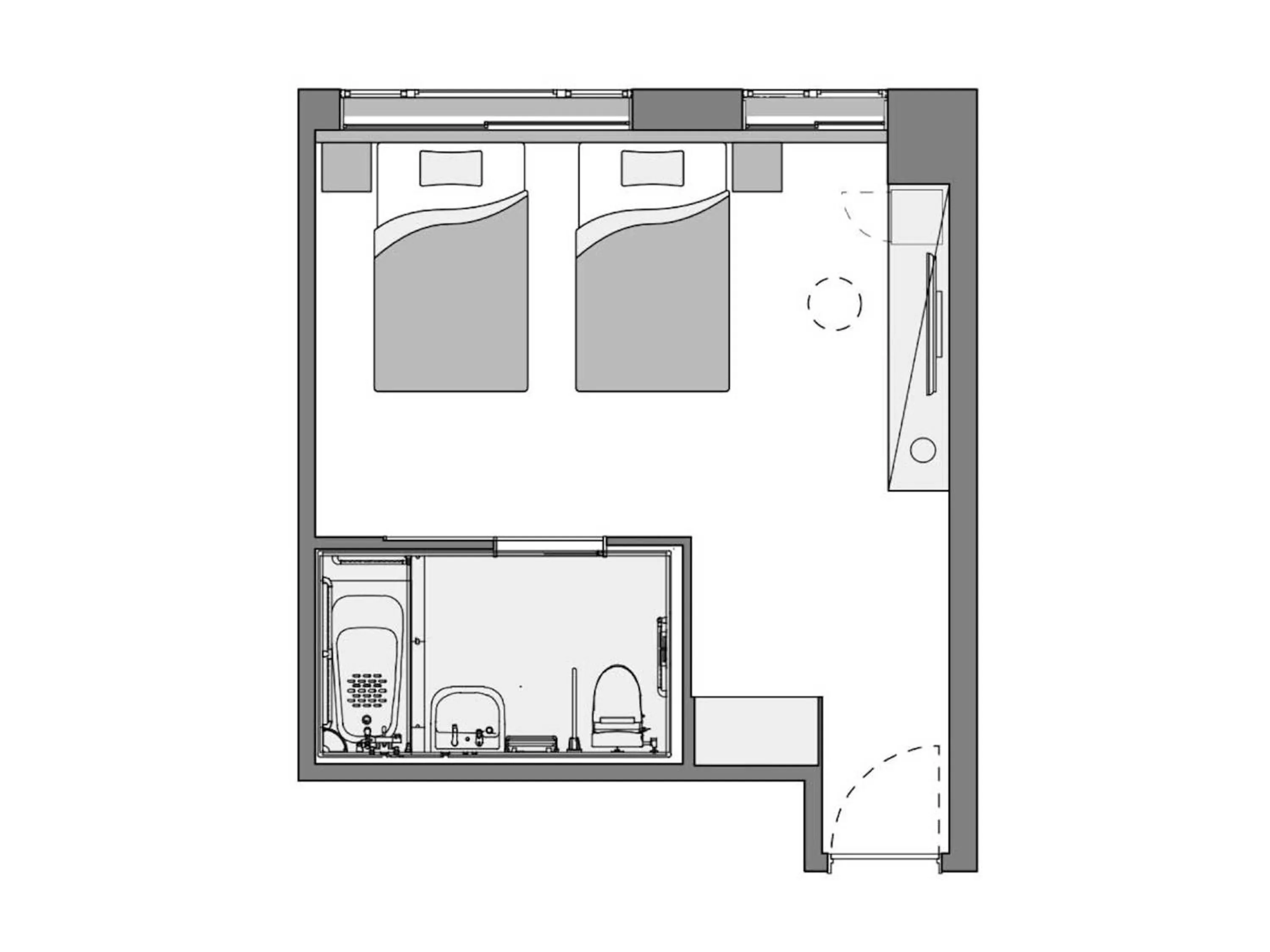 Photo of the whole room in yugen kyoto shijo