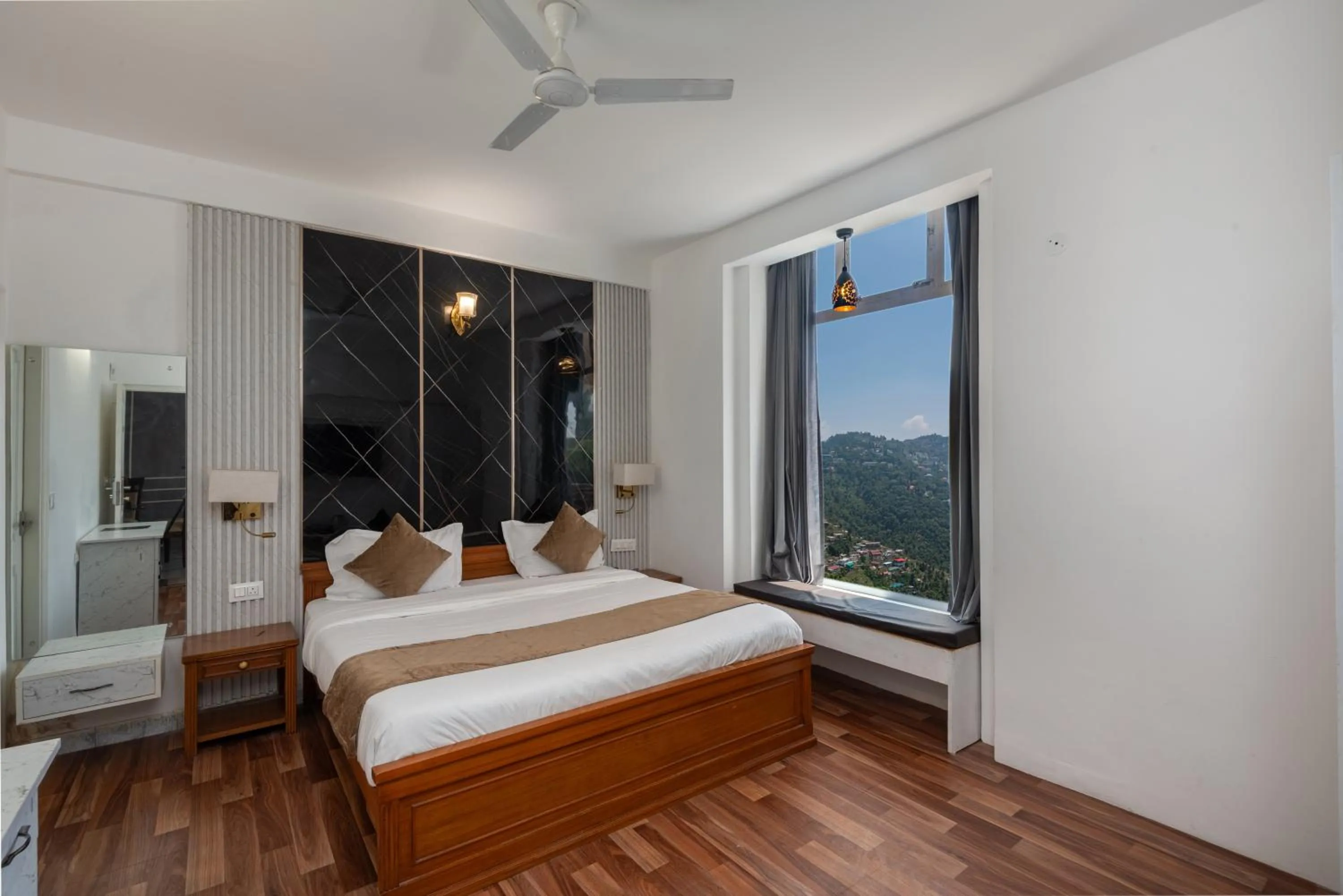 King Room with Balcony in The Ridge Mussoorie - 1 Km from Mall Road