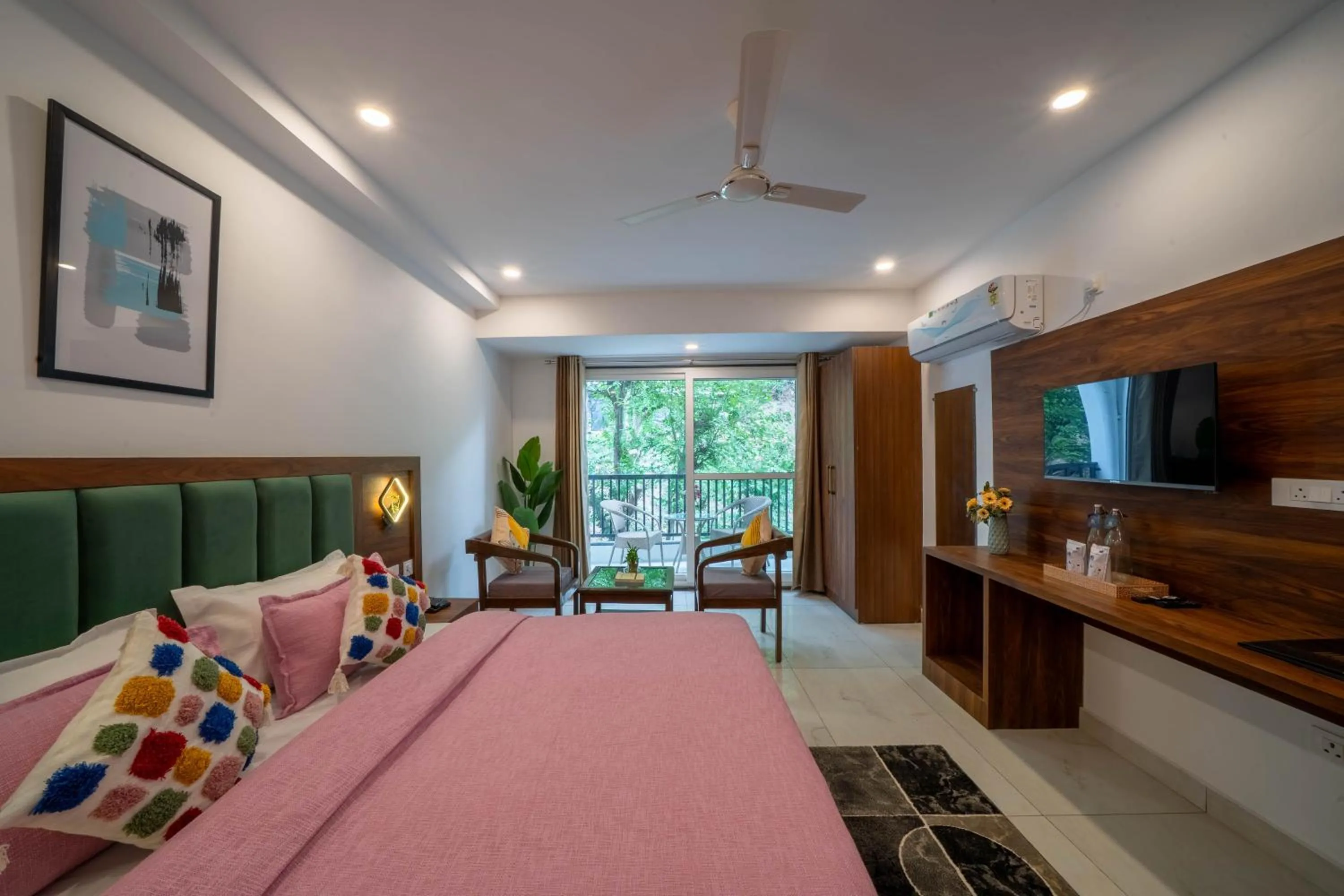 Bed in Premium Mystic Falls near Secret Waterfall