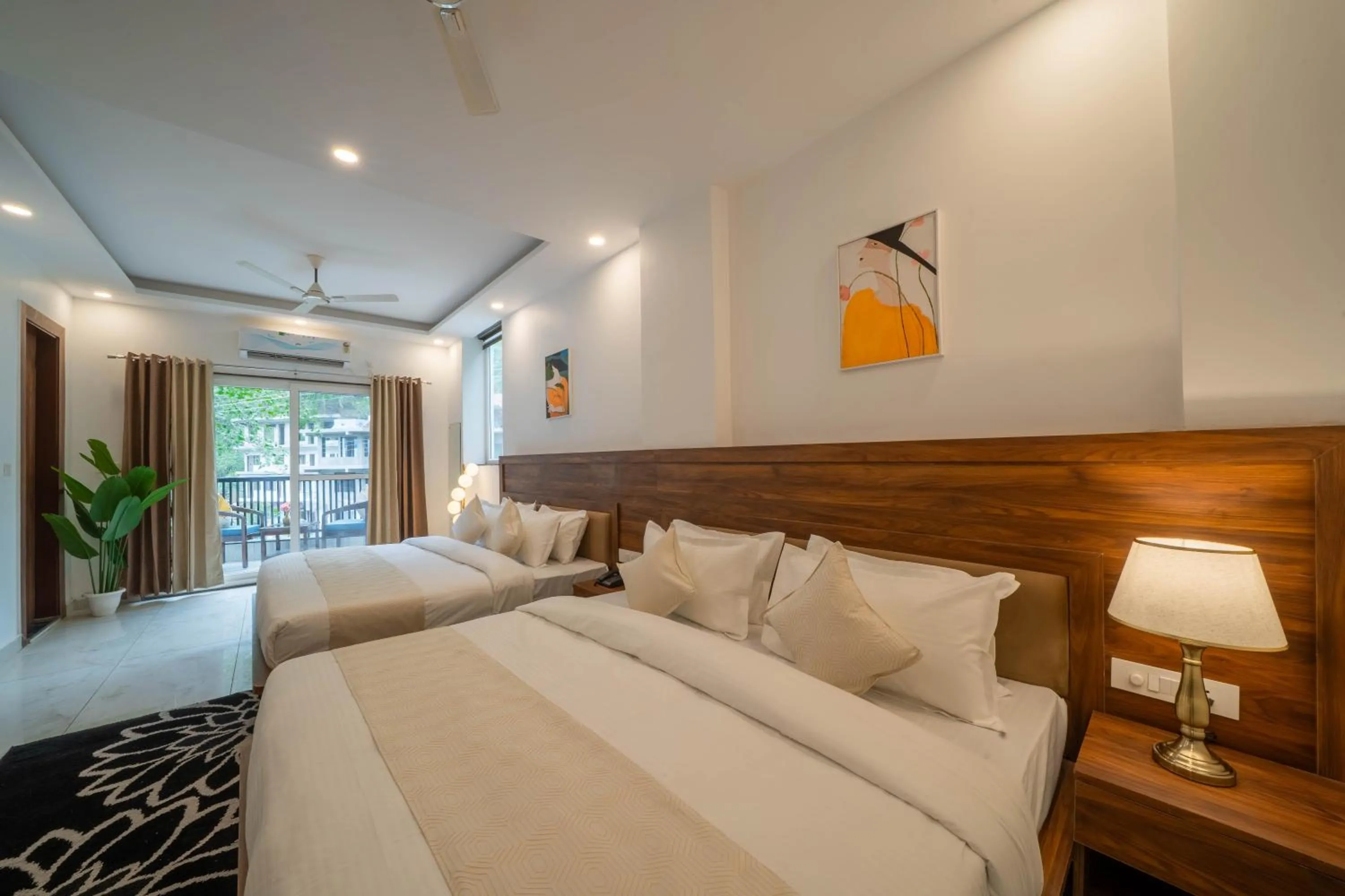 Bed in Premium Mystic Falls near Secret Waterfall