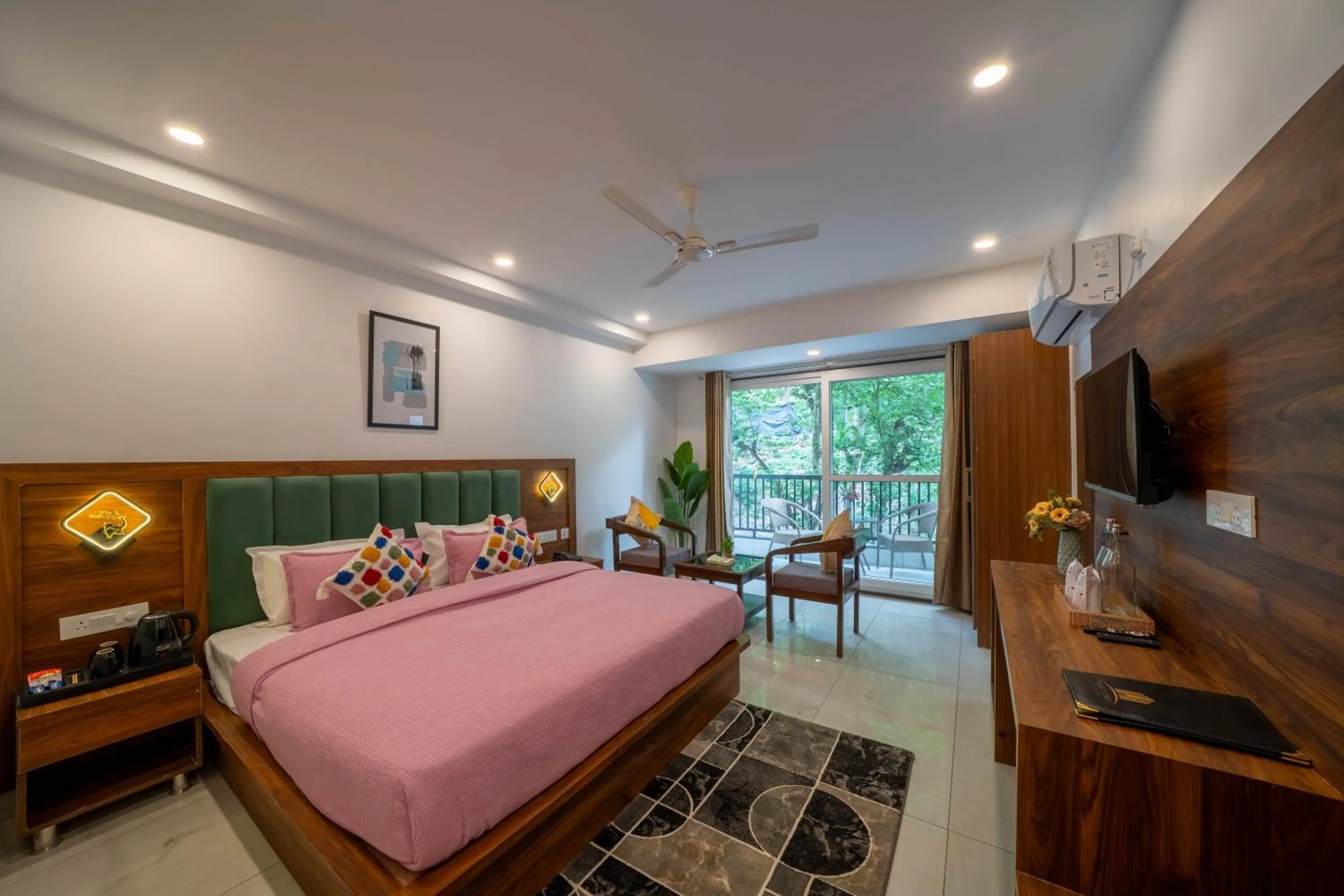 Bed in Premium Mystic Falls near Secret Waterfall