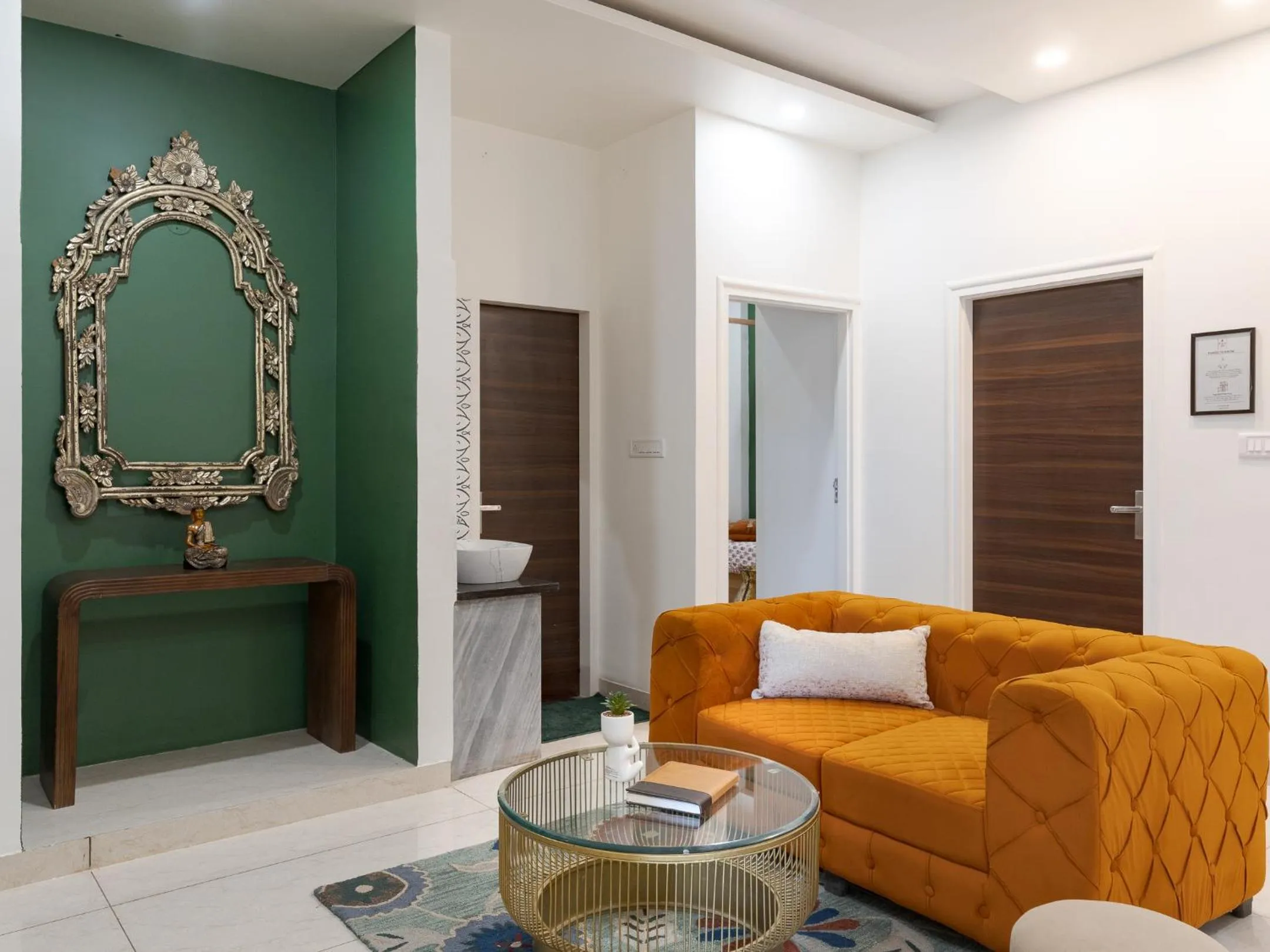 Living room in Thamosa Stays