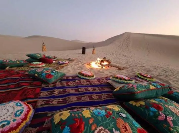 Hostel Desert Camp Sam Sand dunes Desert