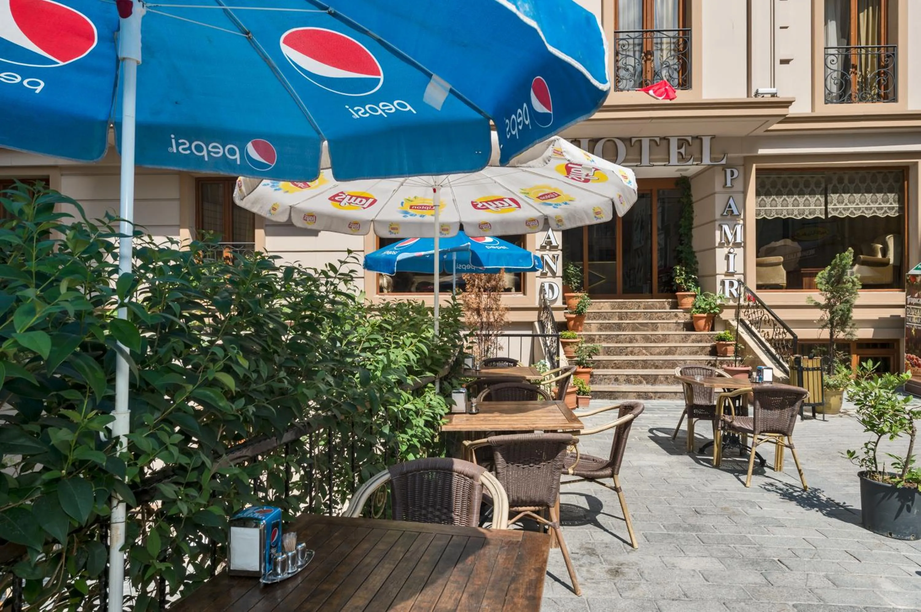 Garden in Grand Pamir Hotel