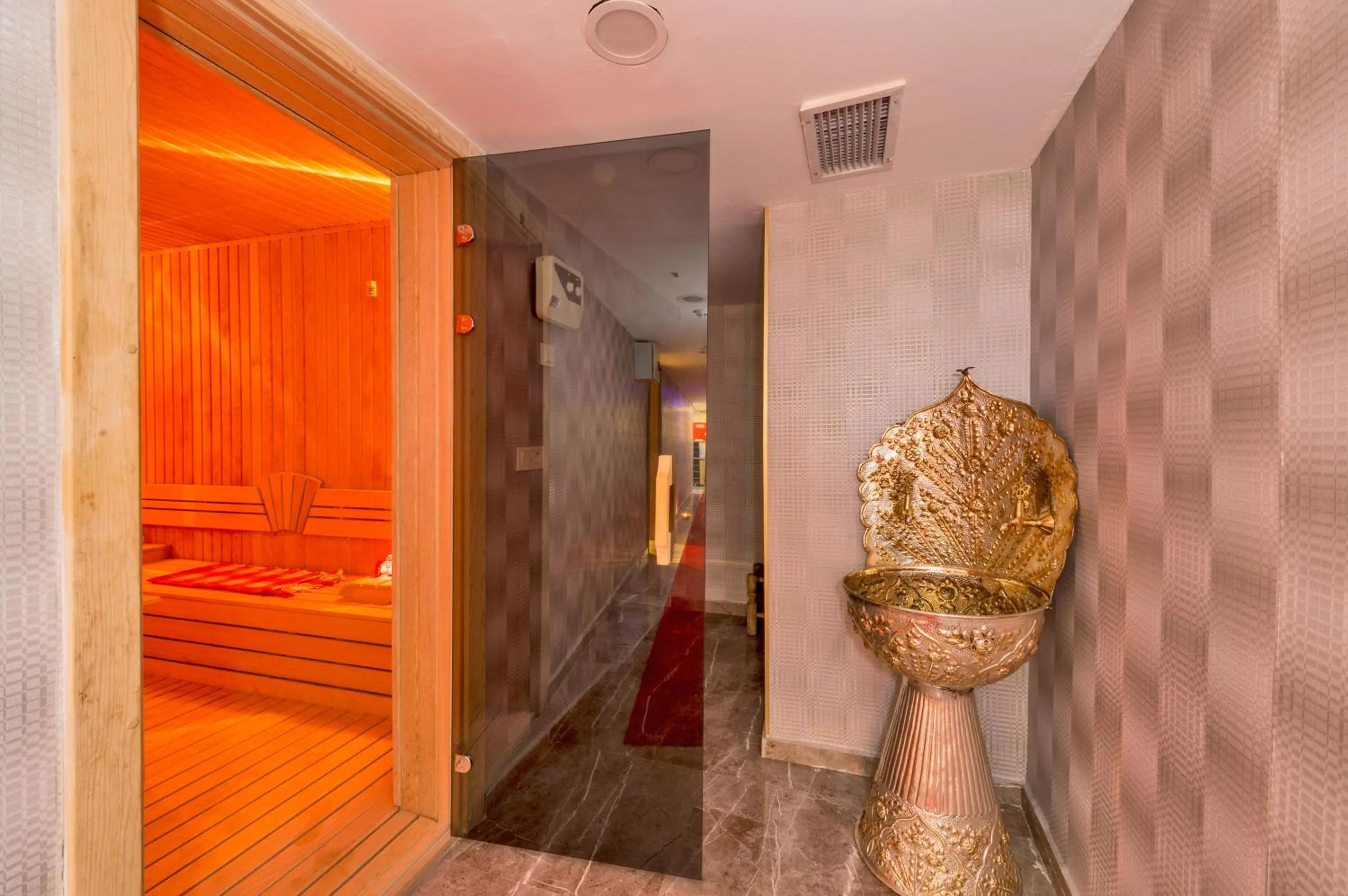 Sauna in Grand Pamir Hotel