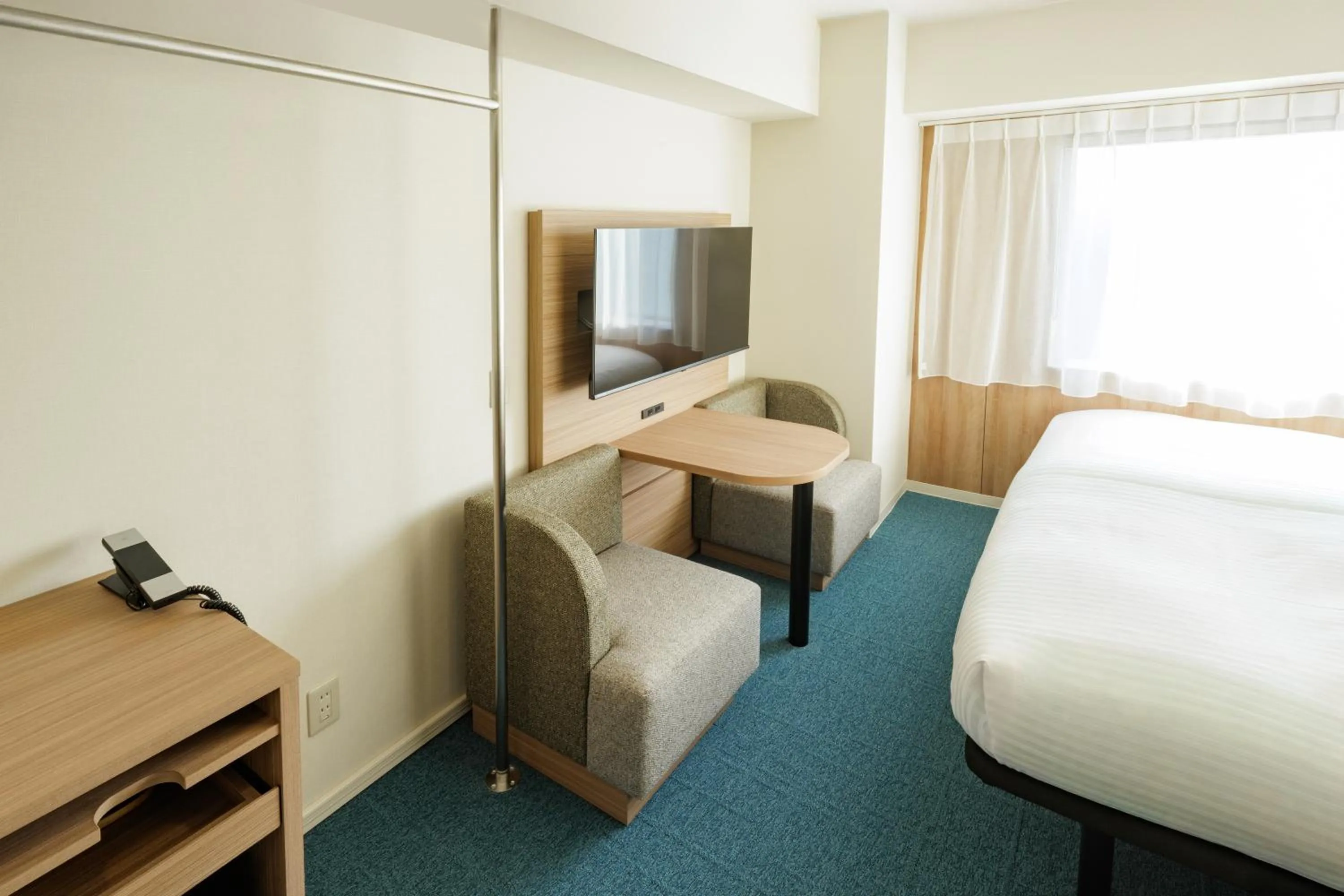 Photo of the whole room, Bed in HOTEL AMANEK Asakusa Sakurabashi