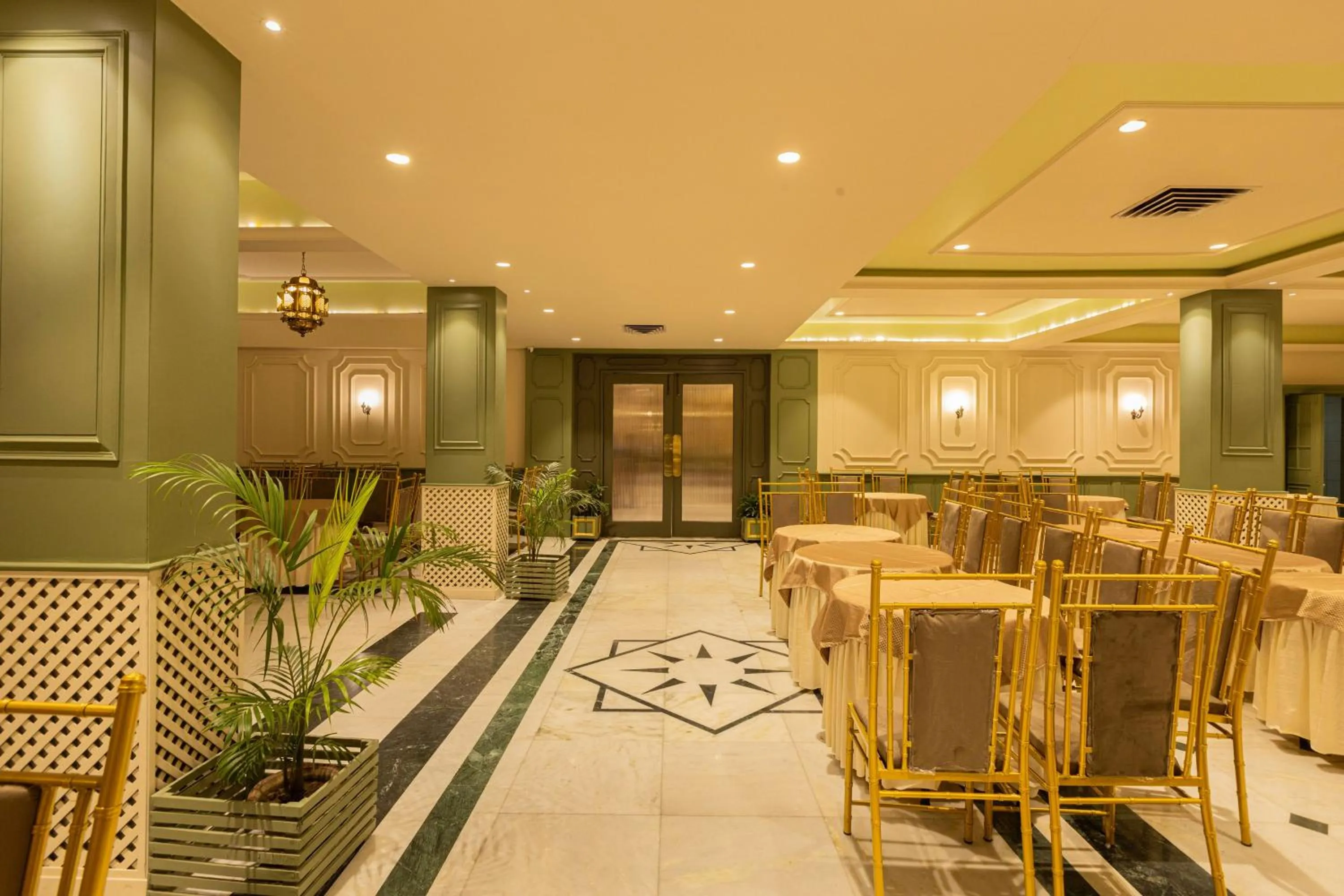 Seating area in Hotel Kamal Palace