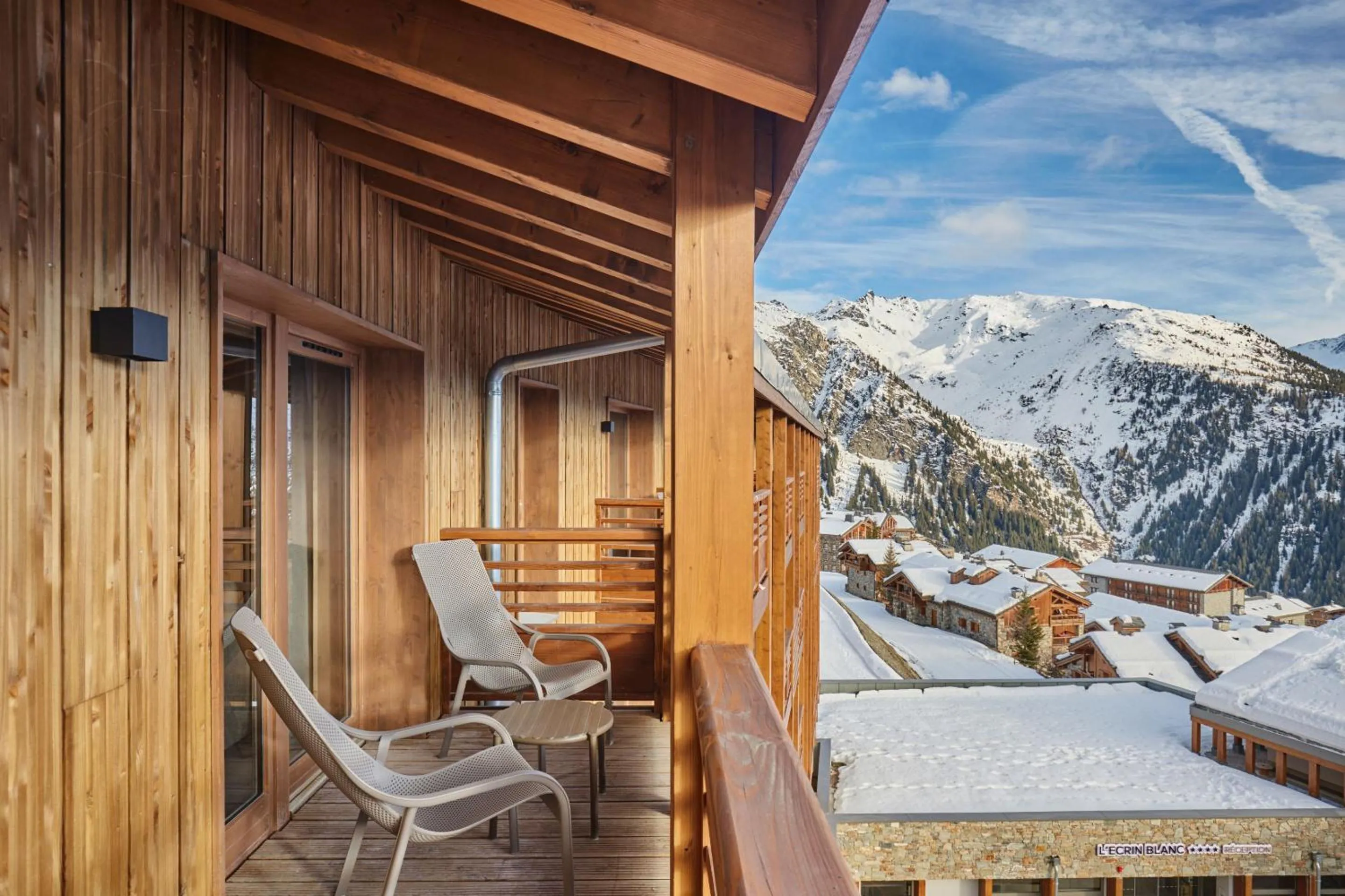 Balcony/Terrace in Hotel L'Ecrin Blanc by Odalys