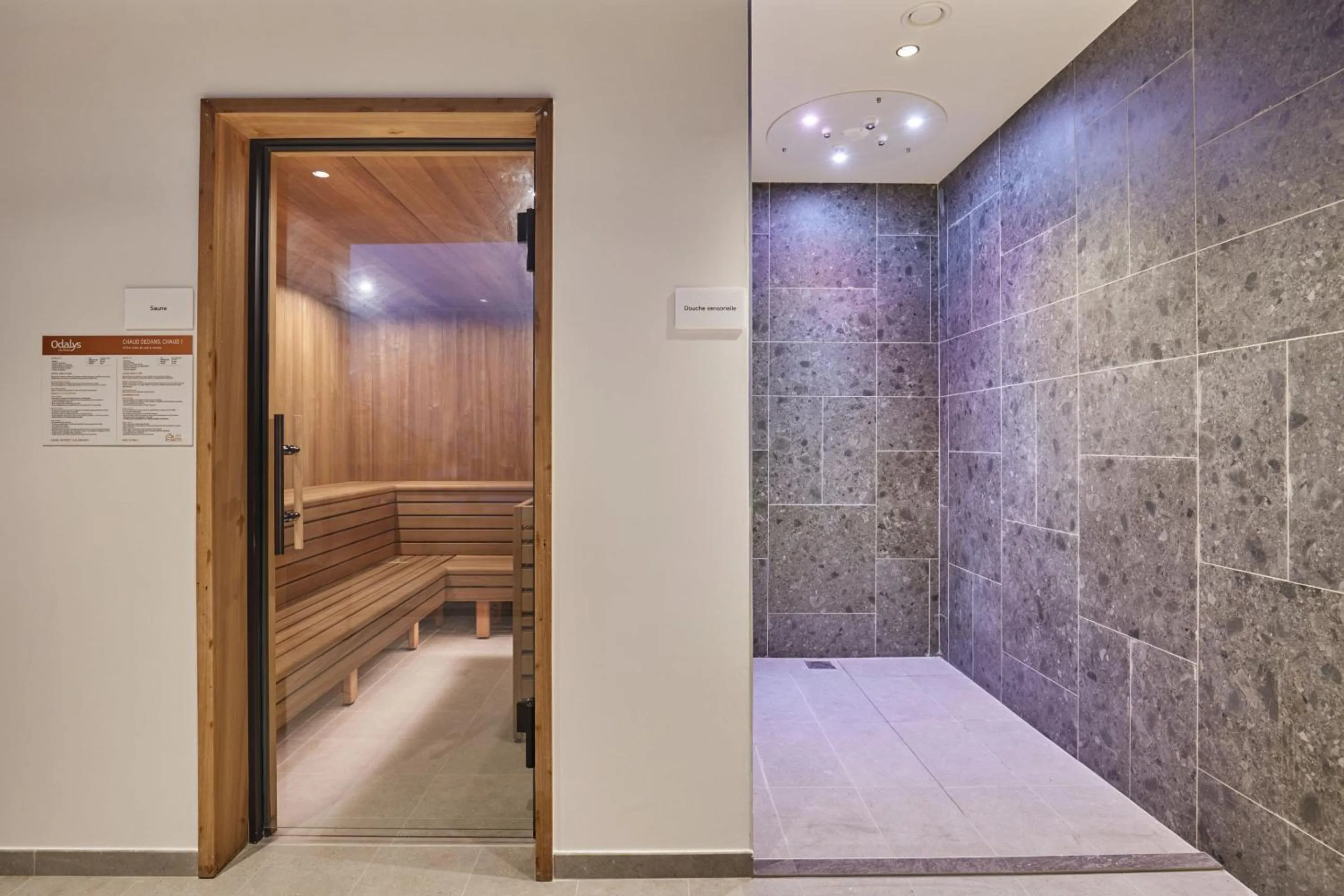 Sauna in Hotel L'Ecrin Blanc by Odalys