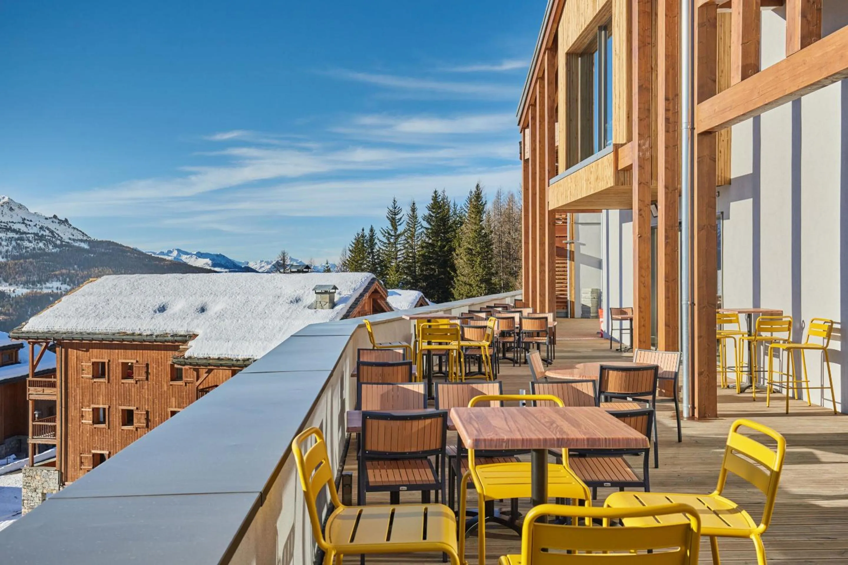 Balcony/Terrace in Hotel L'Ecrin Blanc by Odalys