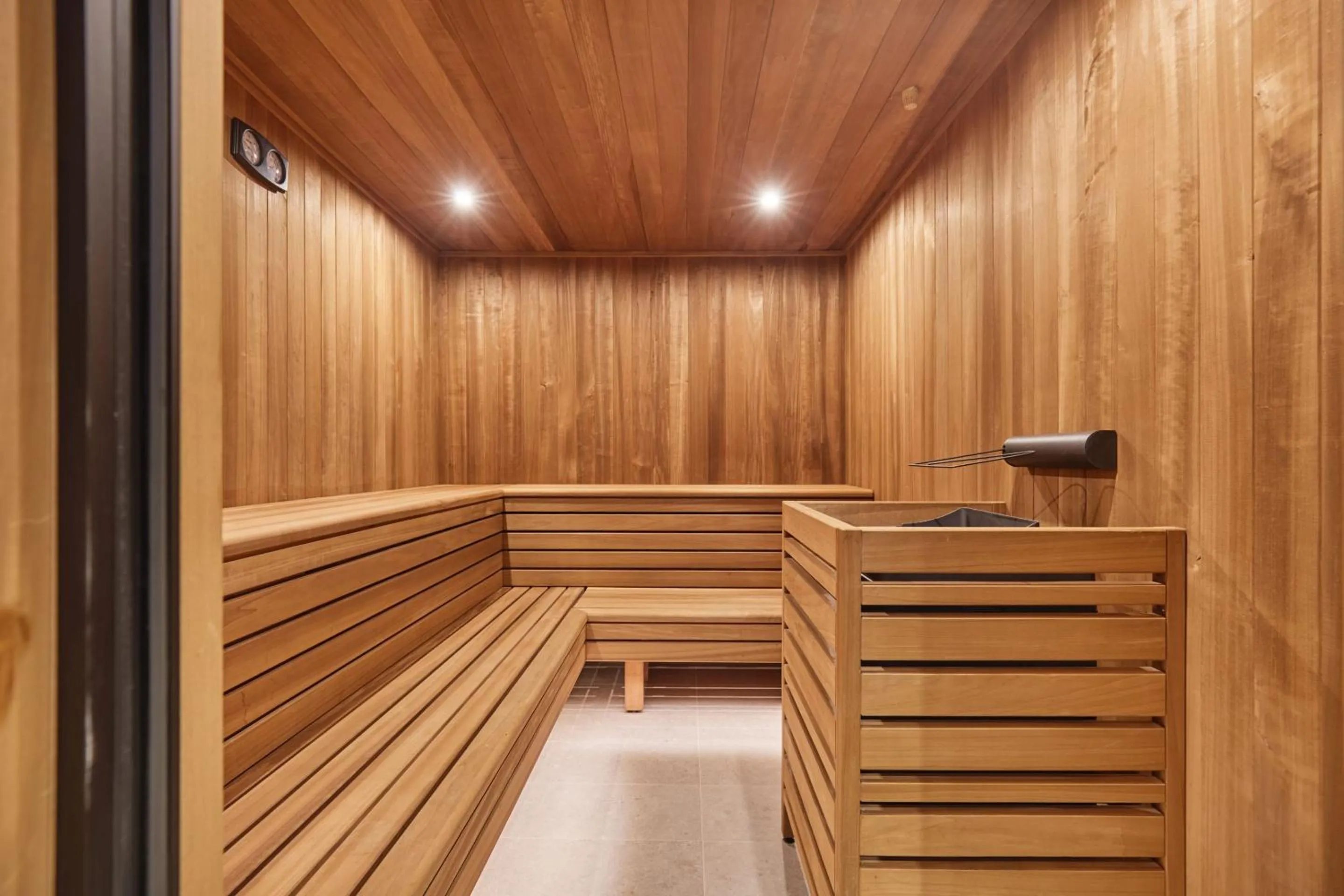 Sauna in Hotel L'Ecrin Blanc by Odalys