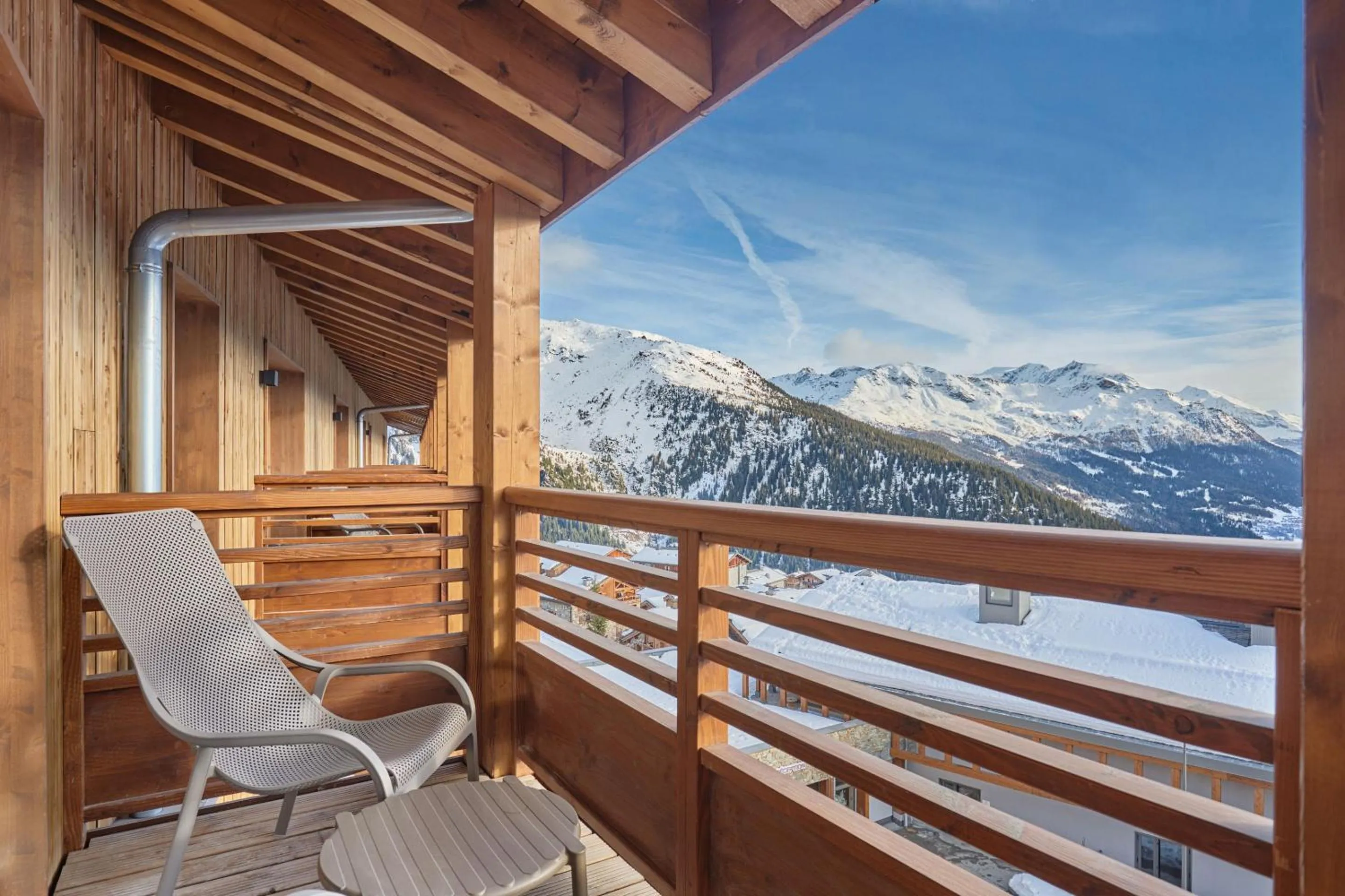 Balcony/Terrace in Hotel L'Ecrin Blanc by Odalys