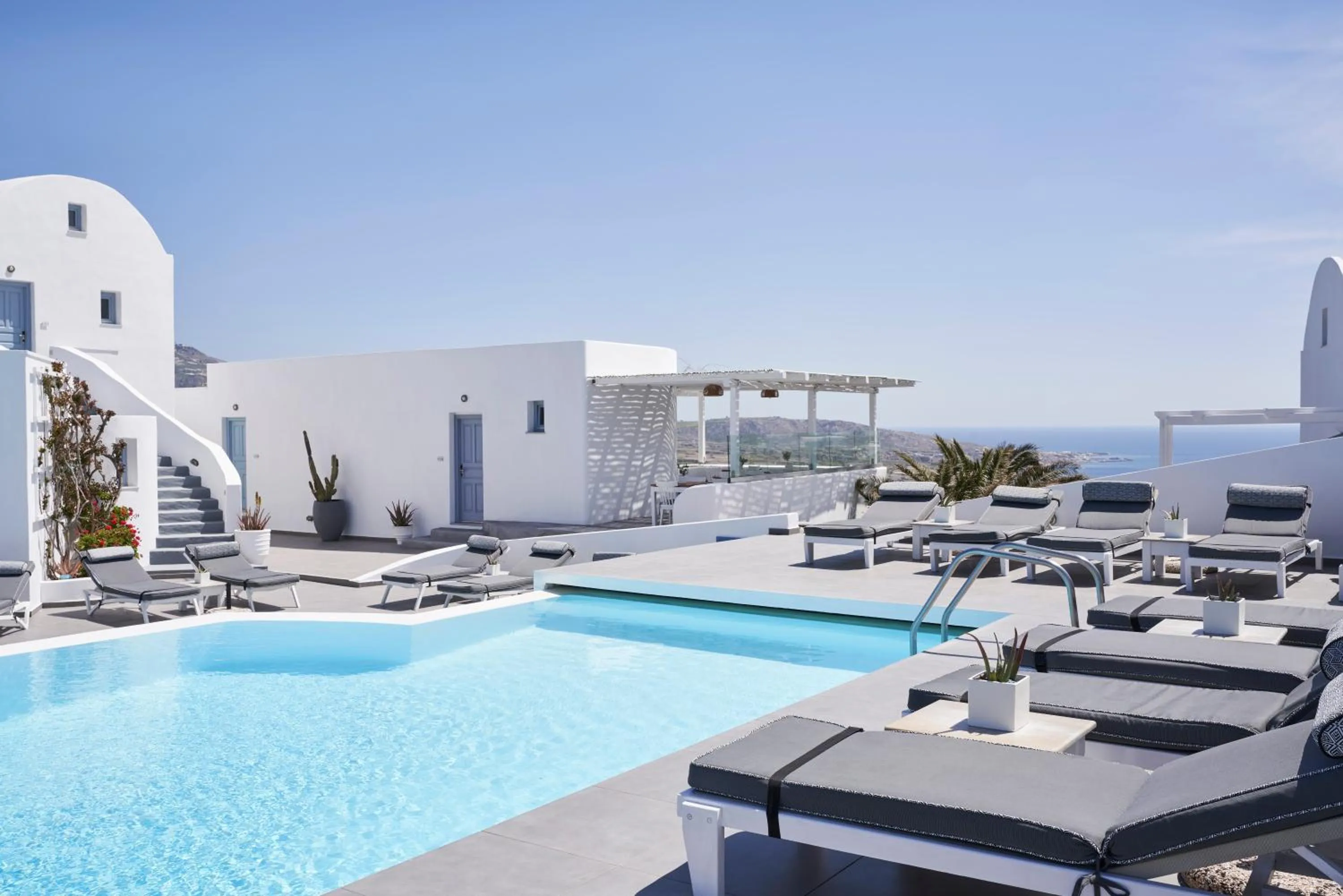 Pool view in Apanemo Hotel & Suites