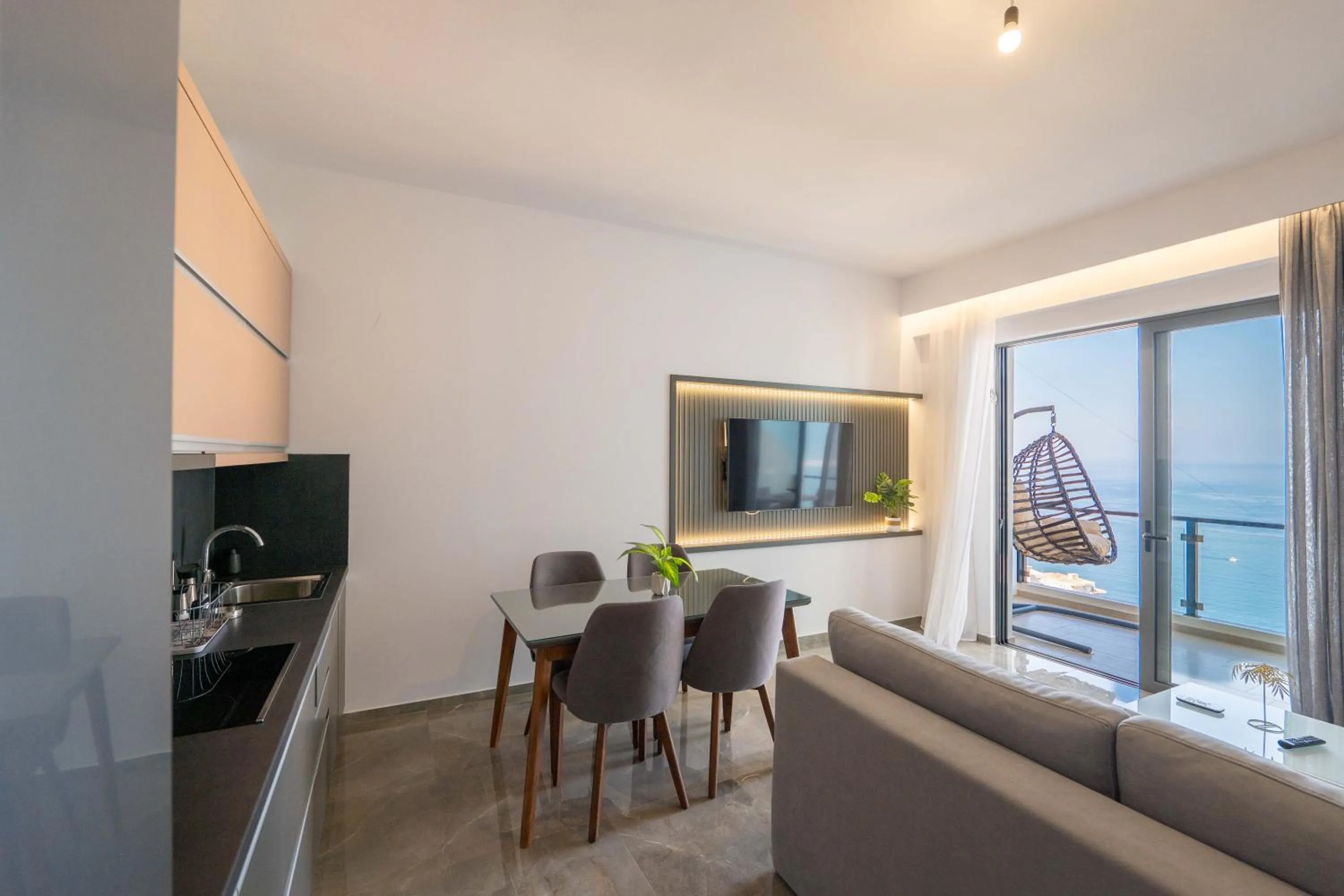 Seating area in StarLight Apartments 2