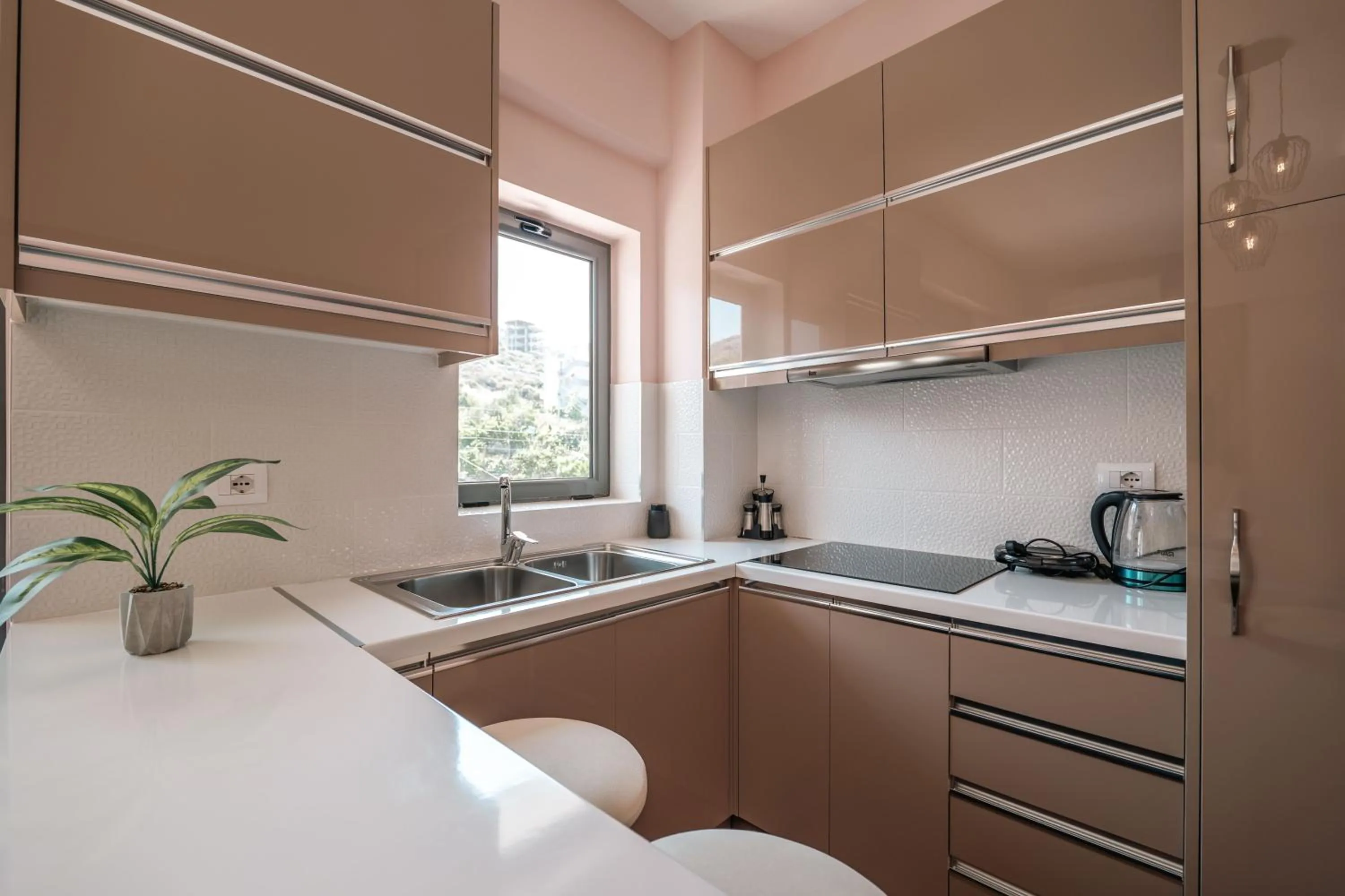 Kitchen or kitchenette in StarLight Apartments 2