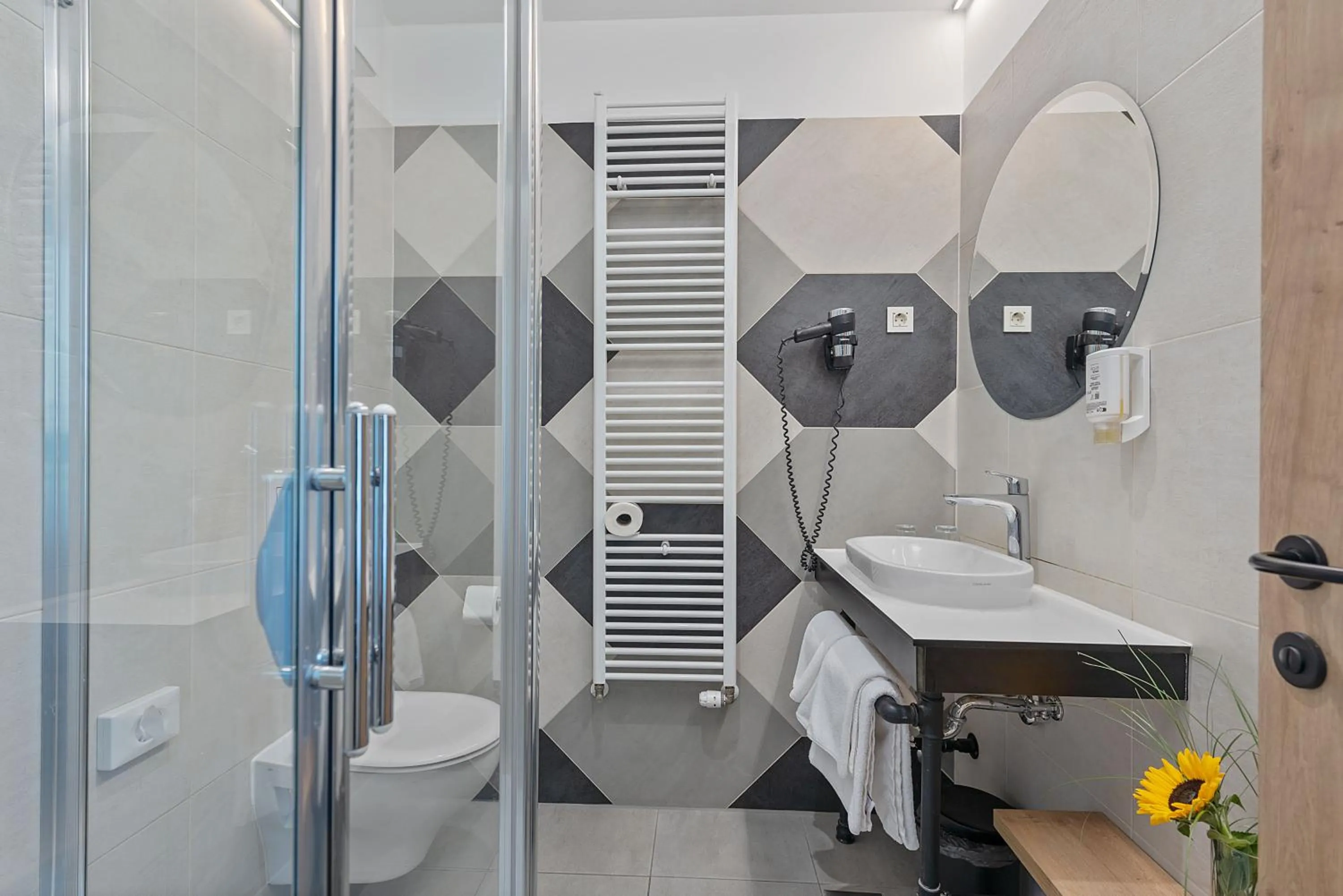 Shower in The Loop Hotel