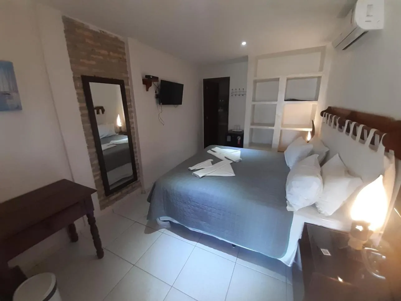 Bed in Recanto da Praia Pousada