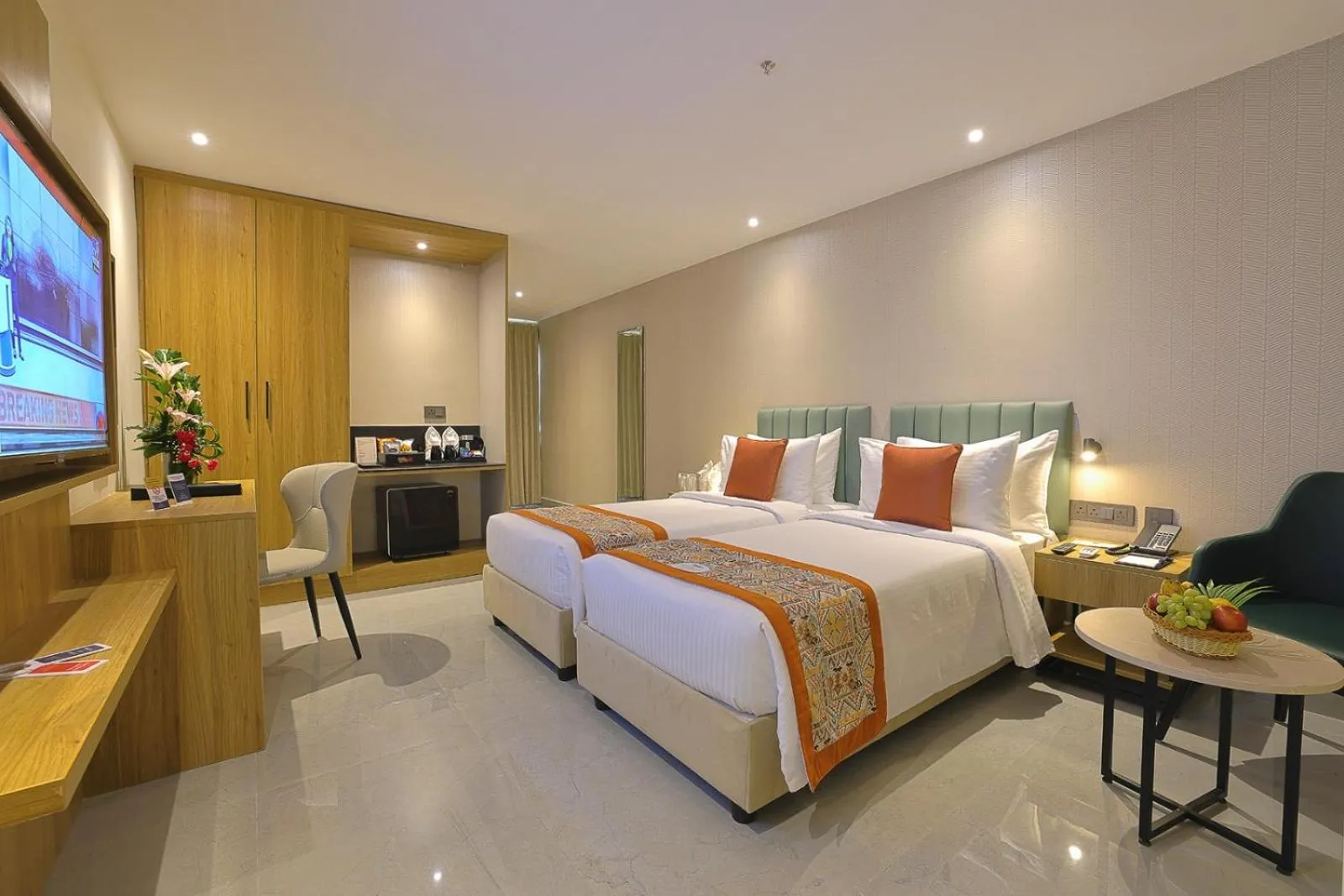 Bed in Hotel Grand Continent Premiere, Banjara Hills, Hyderabad