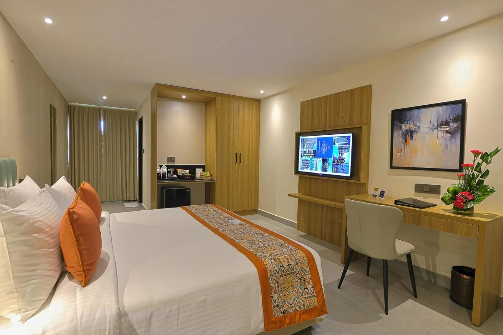 Bed in Hotel Grand Continent Premiere, Banjara Hills, Hyderabad