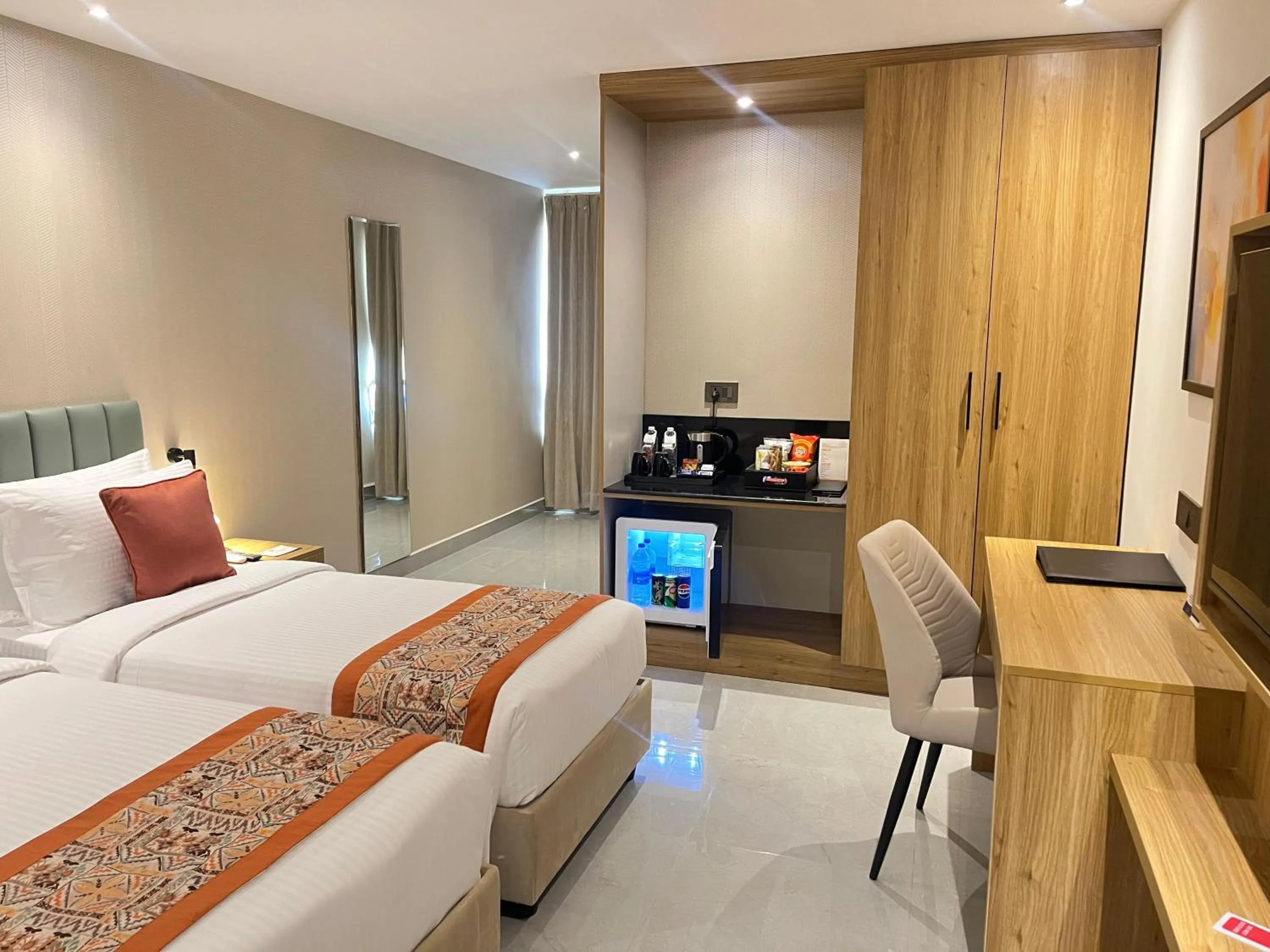 Bed in Hotel Grand Continent Premiere, Banjara Hills, Hyderabad