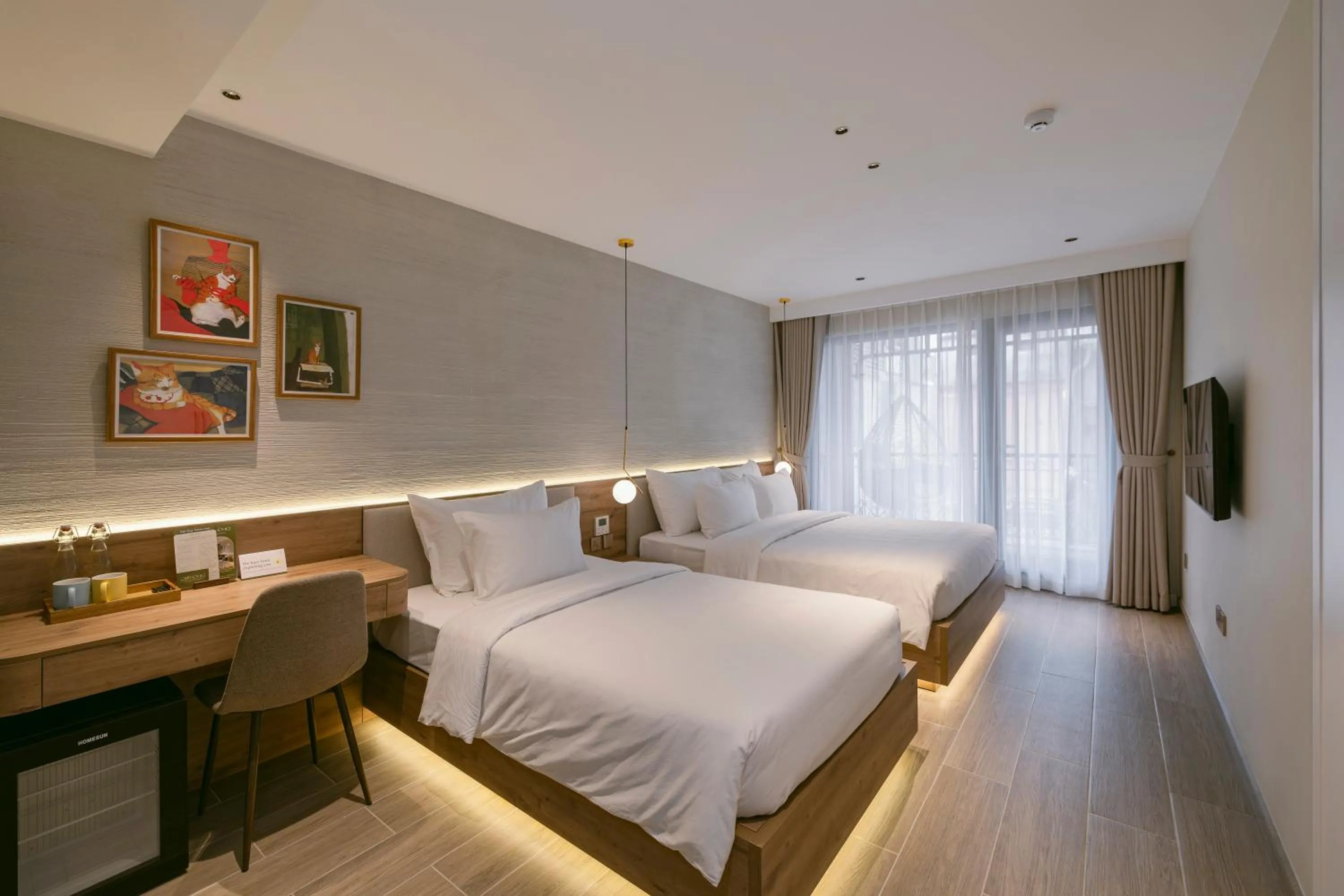 Photo of the whole room, Bed in CIBI Homes - Hanoi Central Living Space