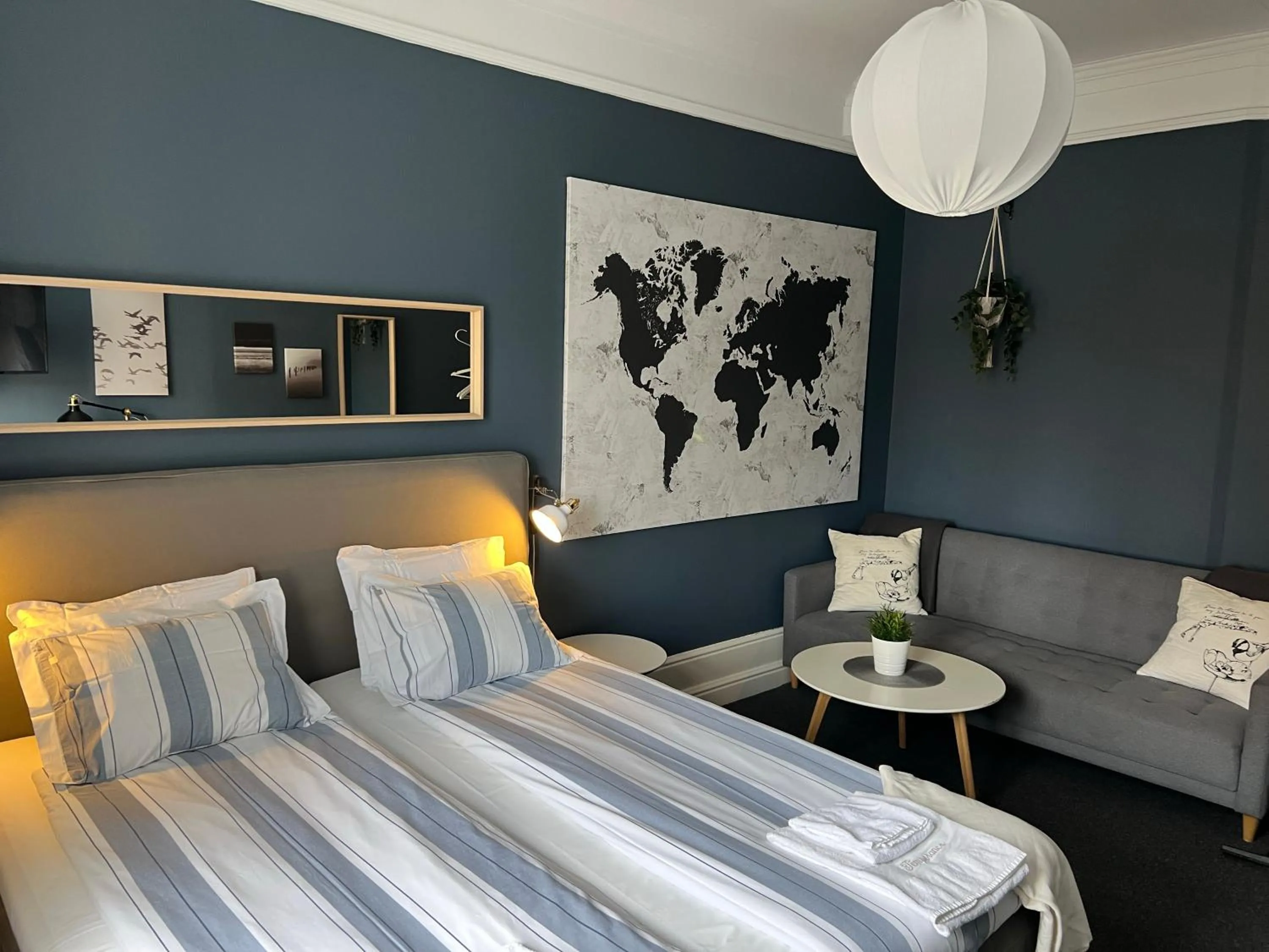 Bed in Hotell Temperance