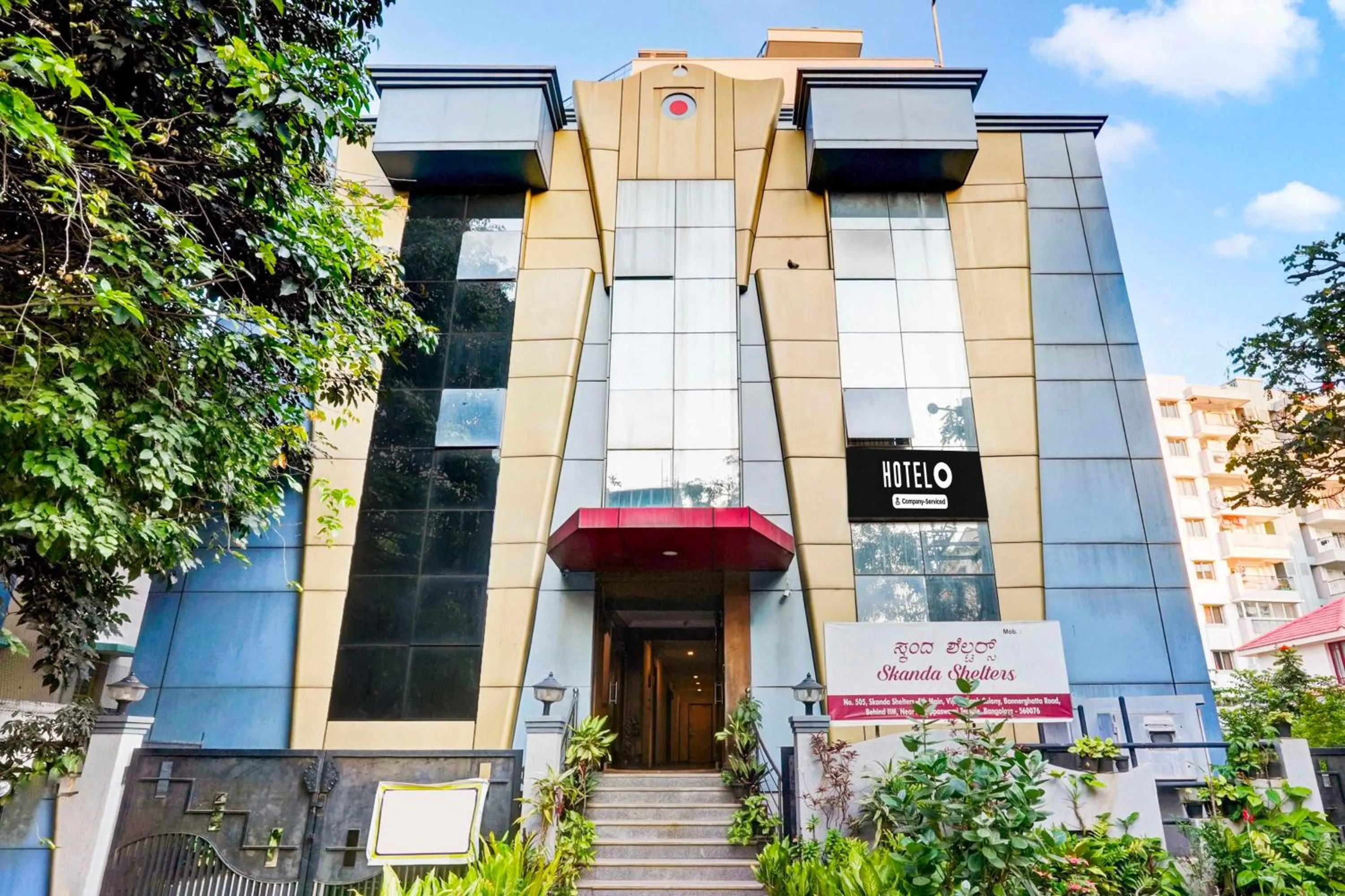 Facade/entrance in Hotel O Bangalore Royal Meenakshi Mall
