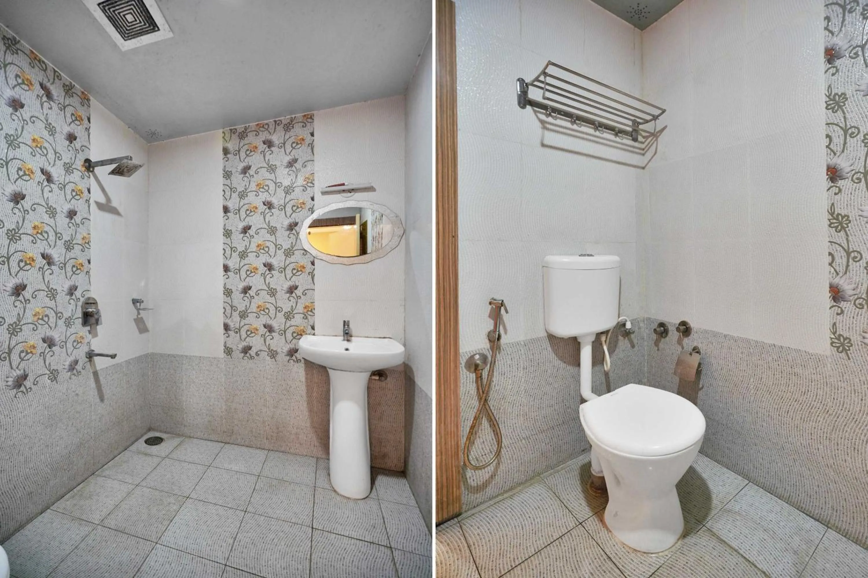 Bathroom in Hotel O Kushal Nagar Near KSRTC Bus Stand