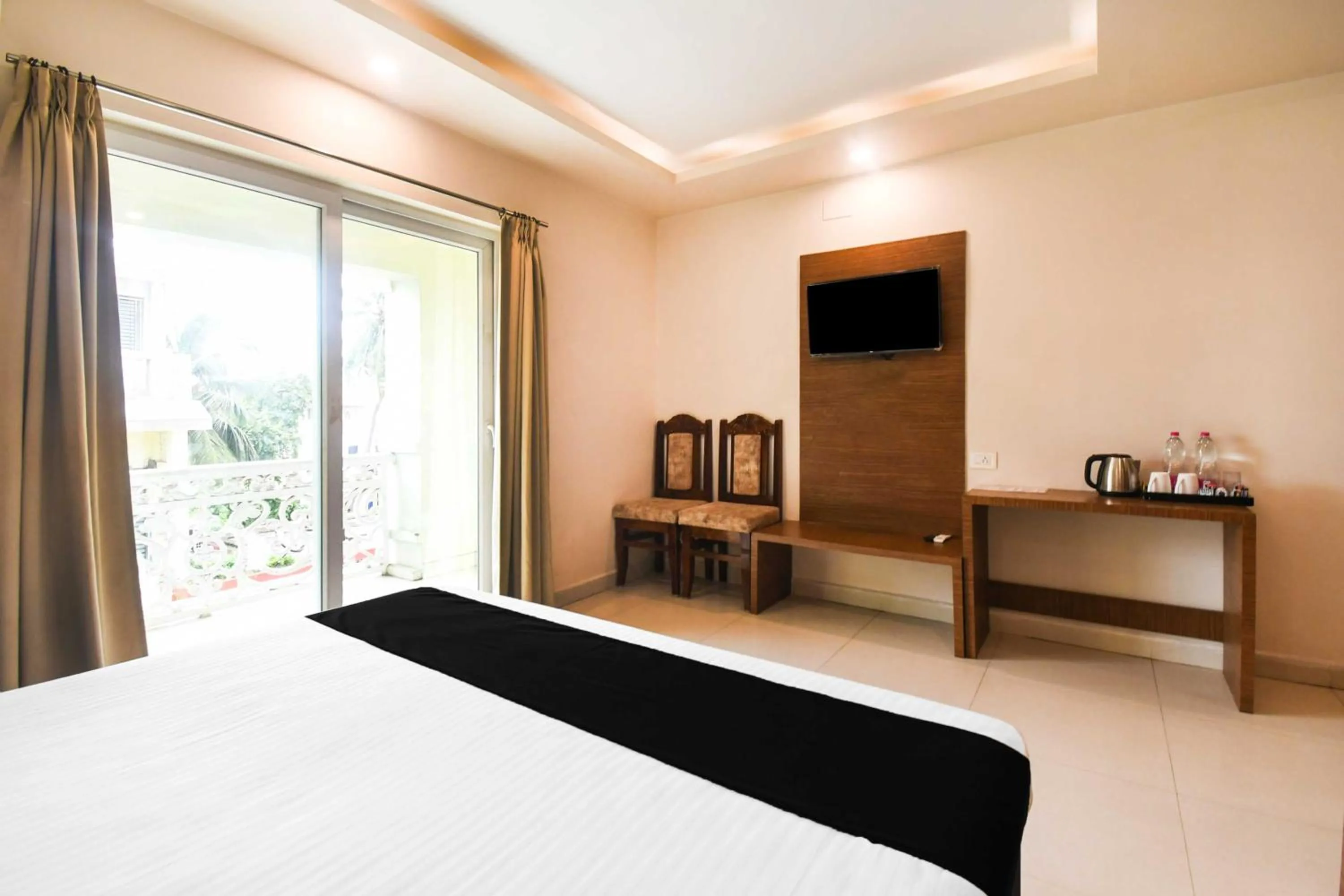 Bedroom, Bed in Hotel O Puri Shri Jagannatha Temple