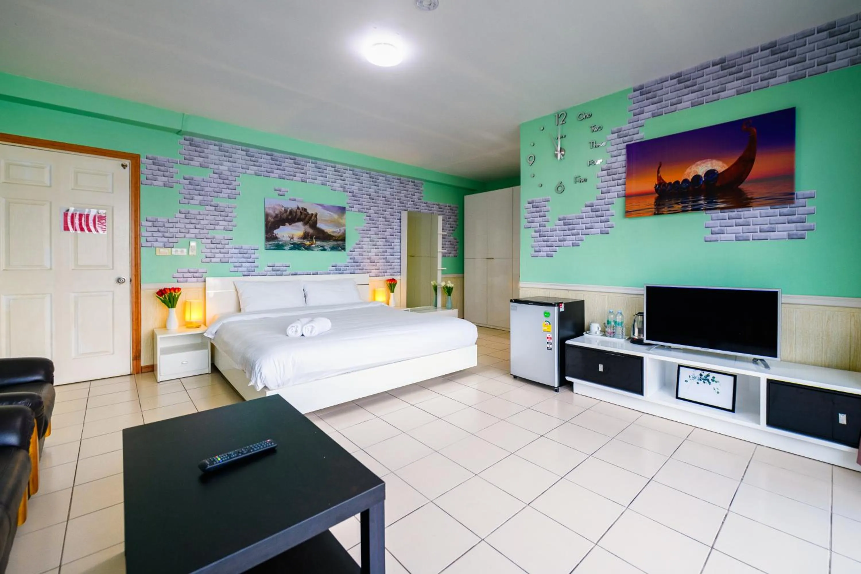 Bed in Happy Vikings - Beachfront