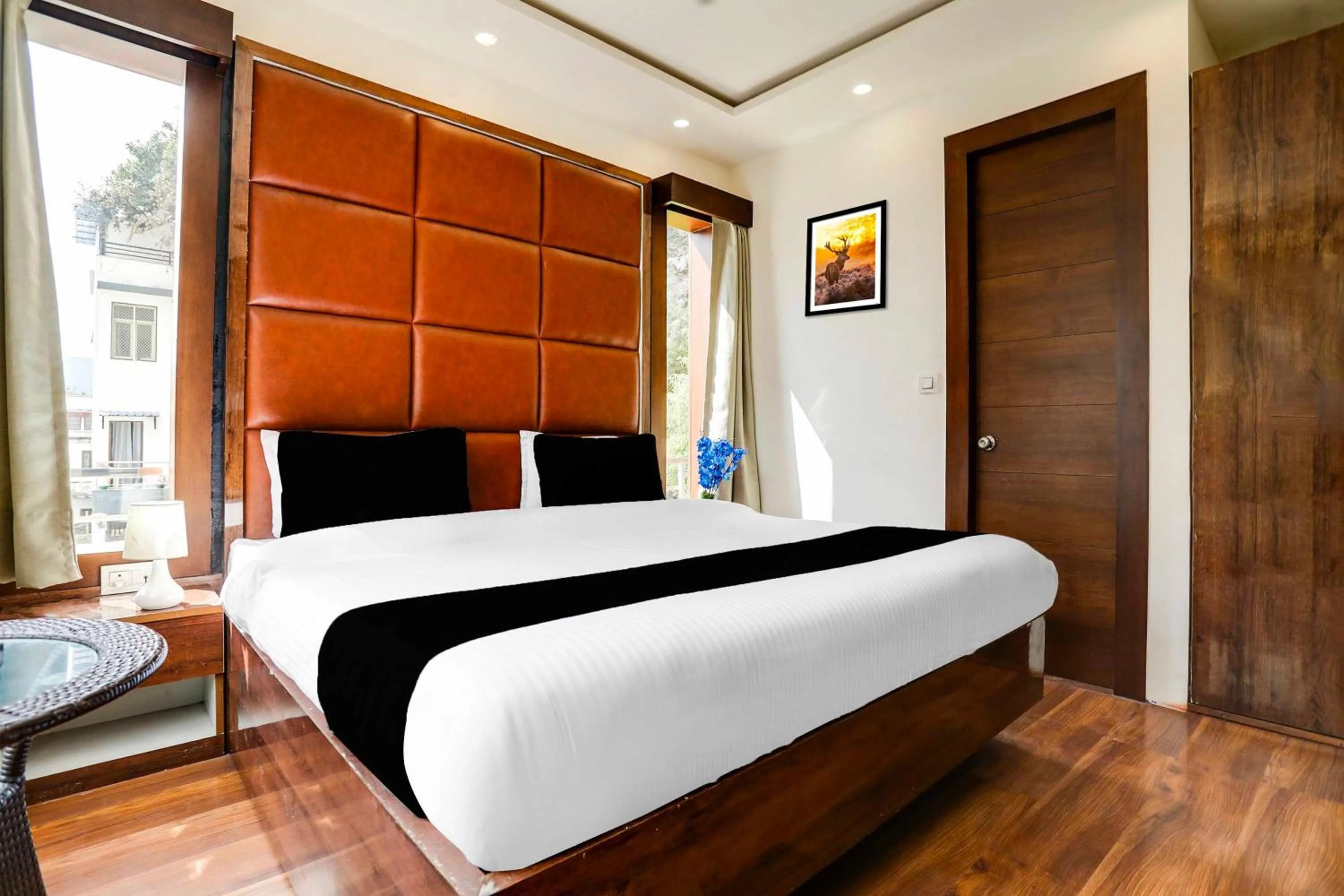 Bedroom, Bed in Hotel O Nainital Eco Cave Park