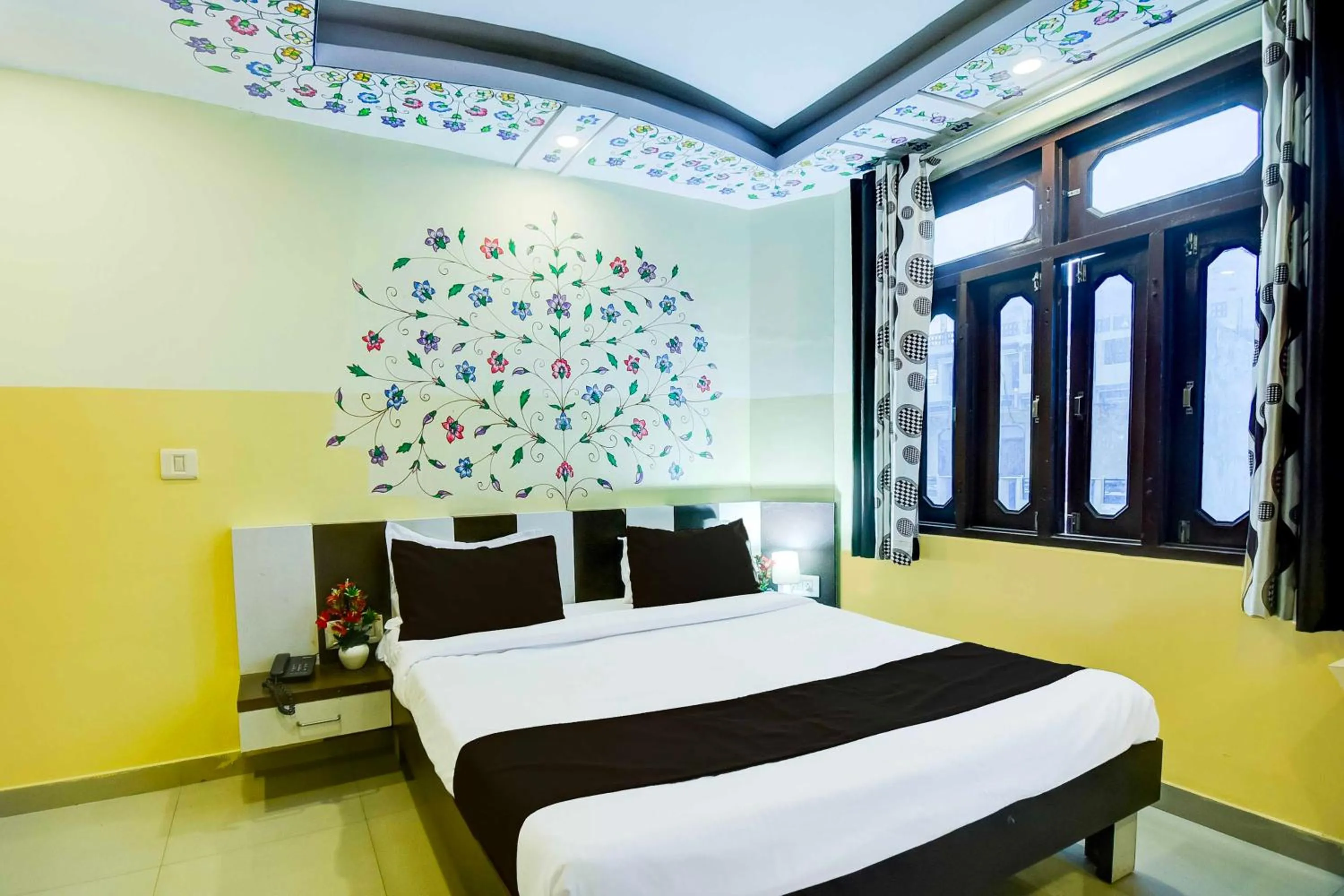 Bedroom, Bed in Hotel O Ramgarh Mod Near Hawa Mahal