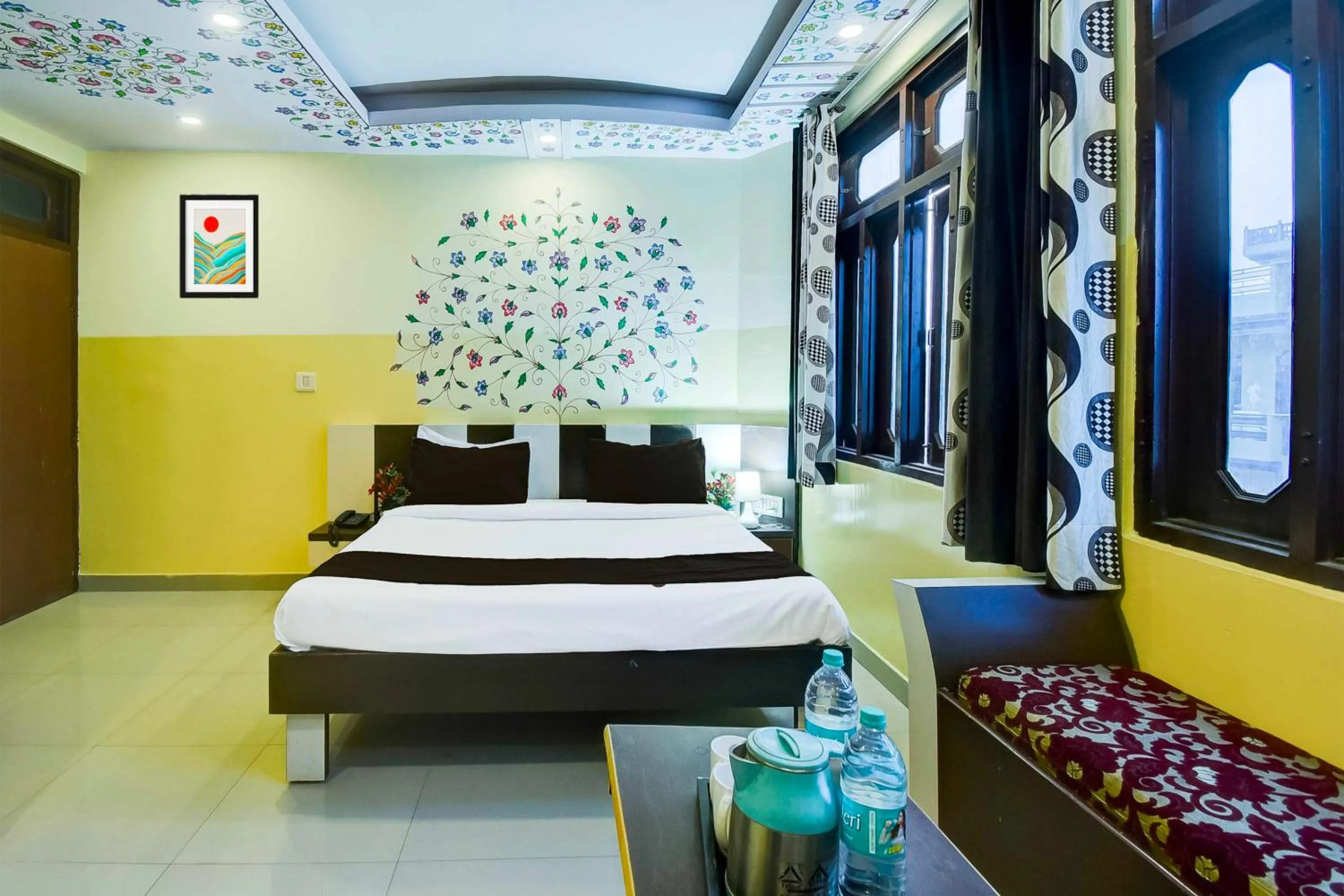 Bedroom, Bed in Hotel O Ramgarh Mod Near Hawa Mahal