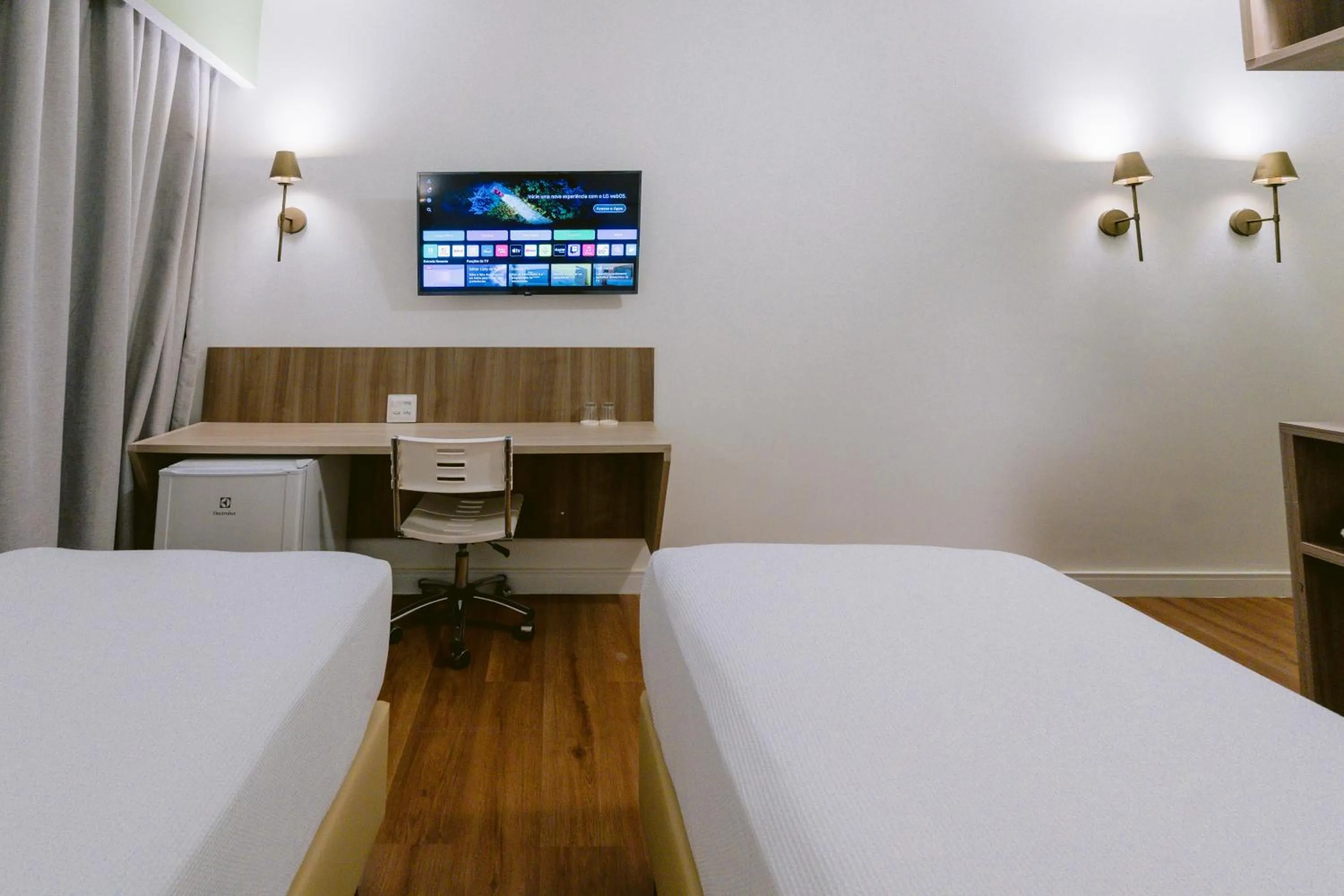 TV and multimedia, Bed in Slim Cuiabá Aeroporto