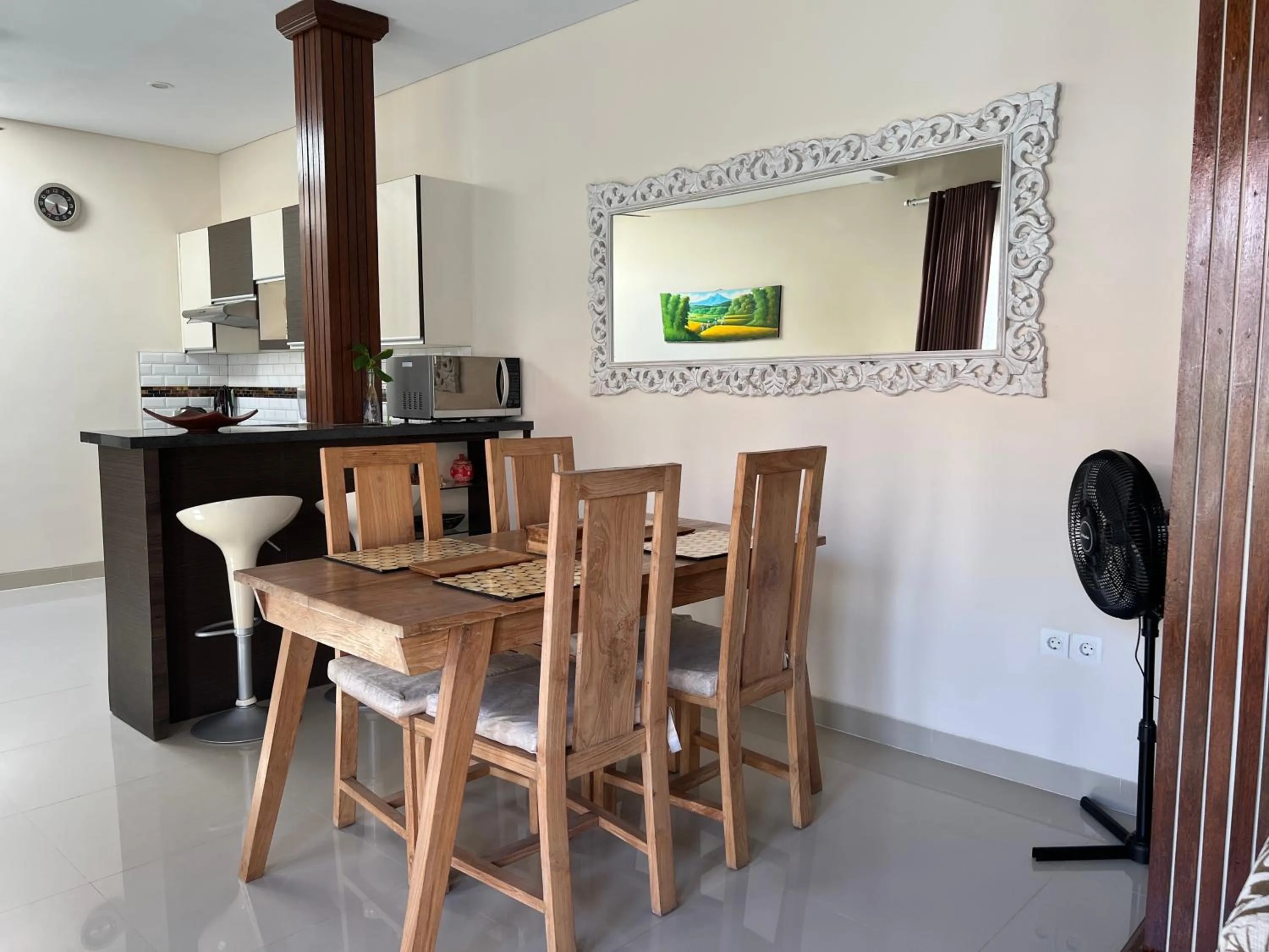 Dining area in Kesari Haven Villa C
