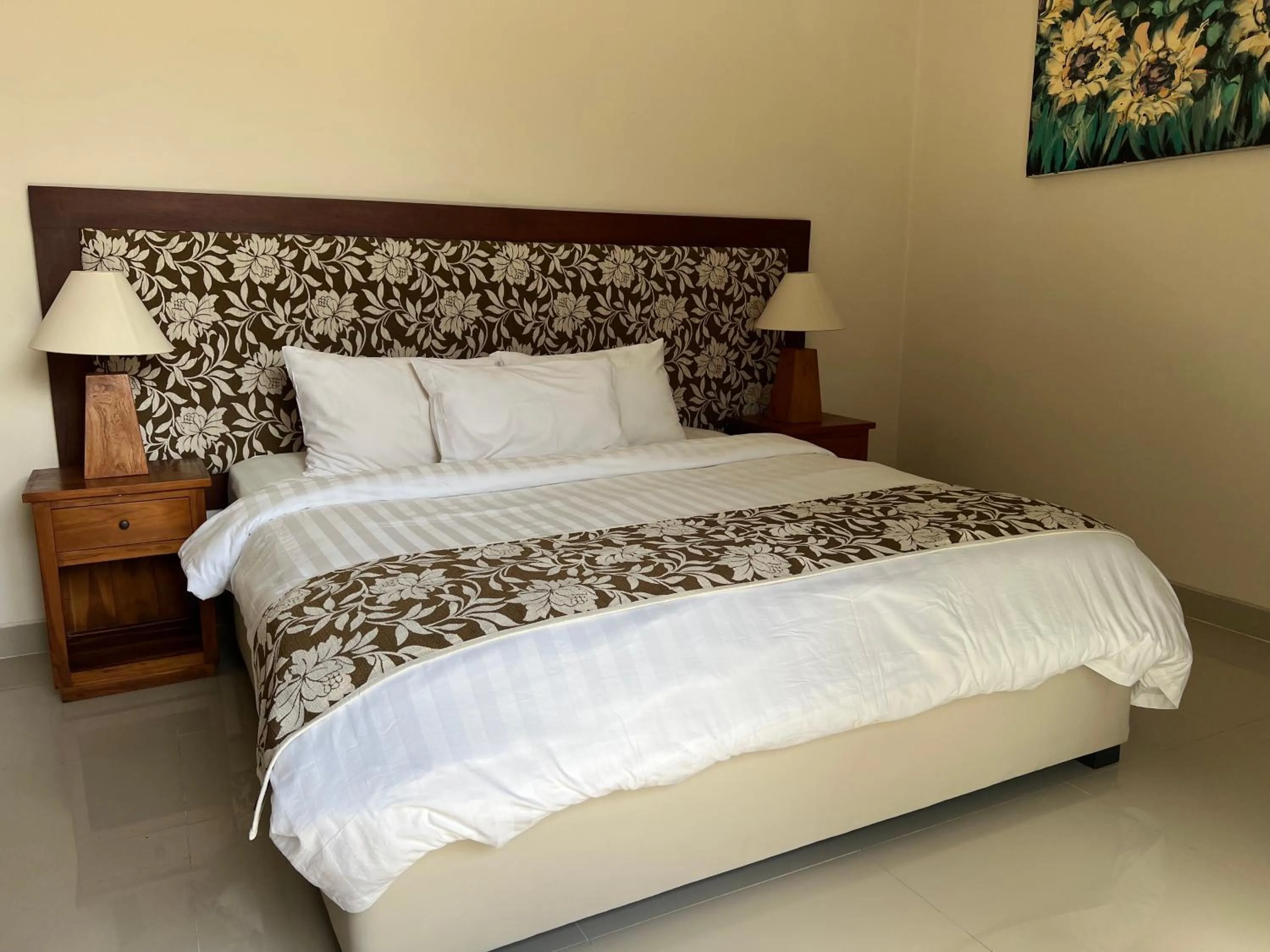 Bed in Kesari Haven Villa C