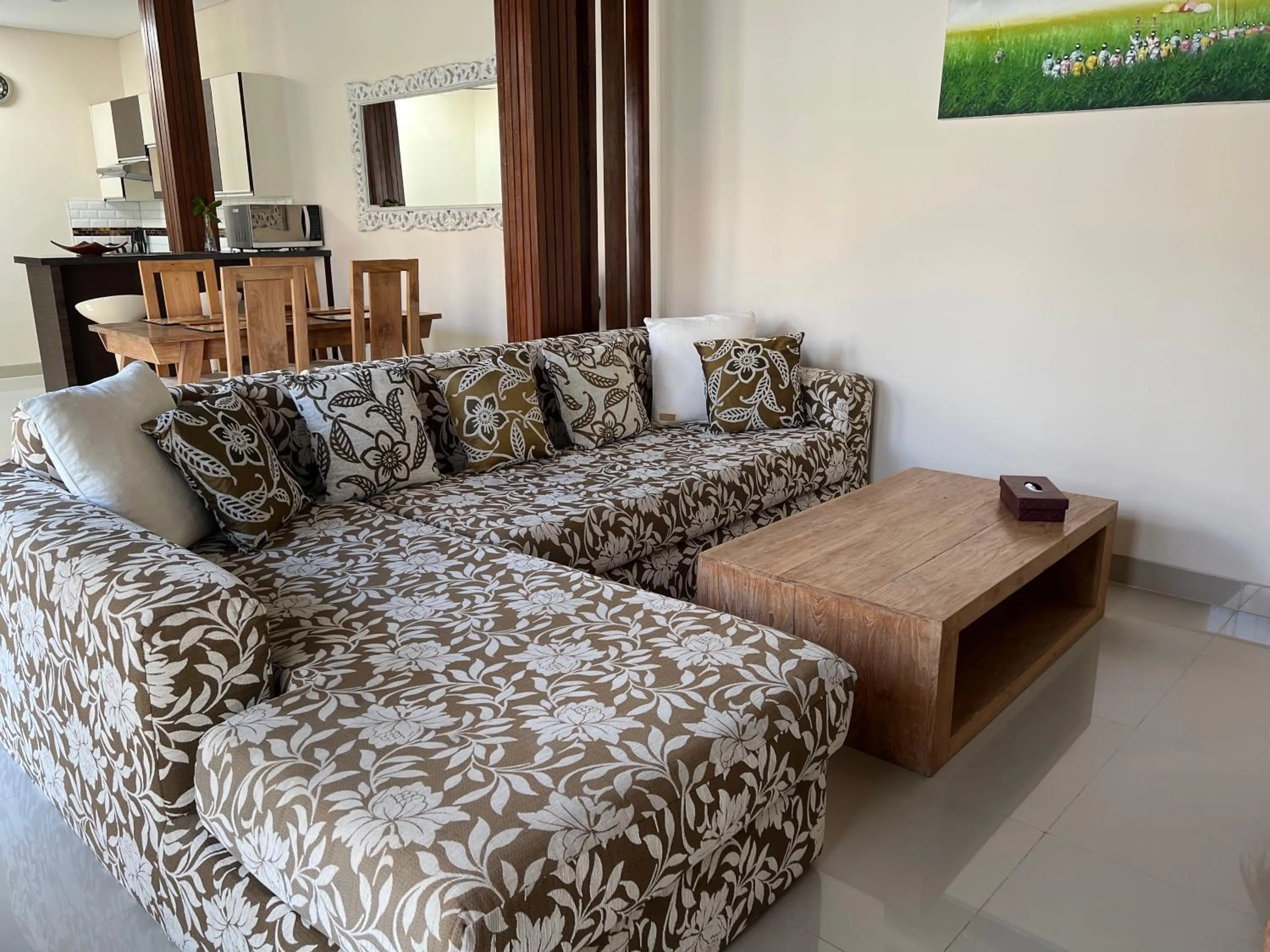 Living room, Bed in Kesari Haven Villa C