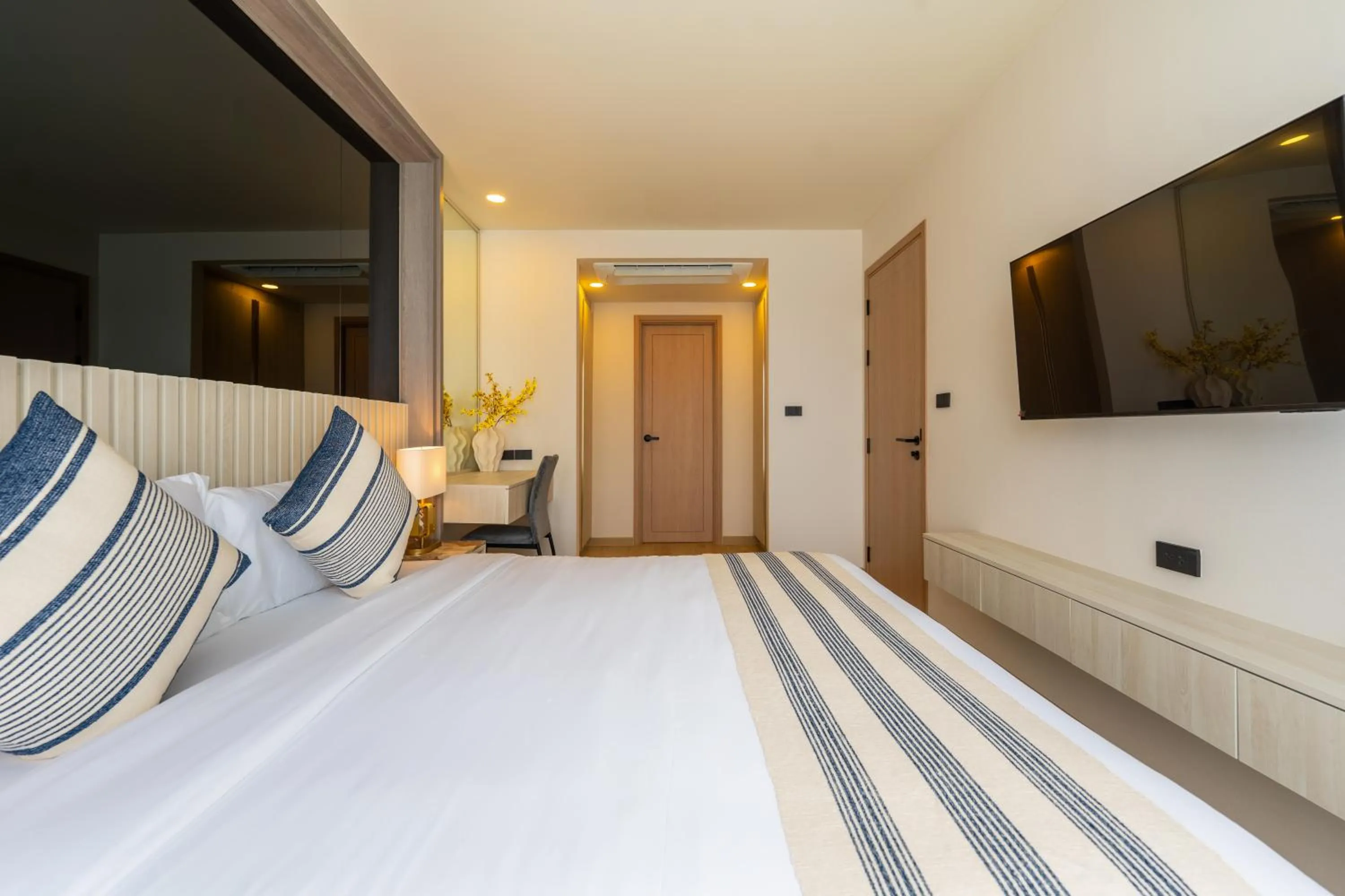 Bed in The Ozone Residences Bangtao