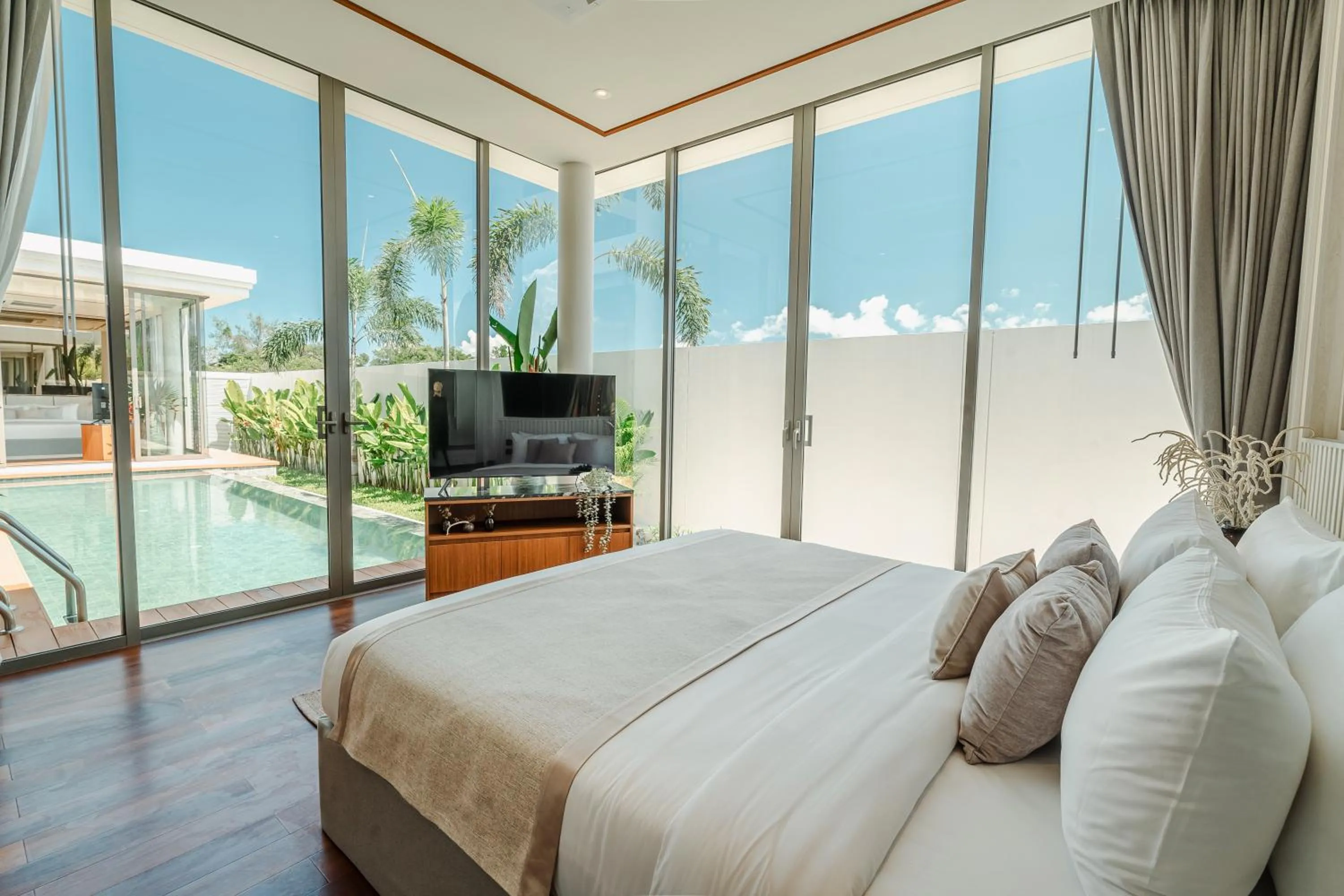 Bed in The Ozone Residences Bangtao