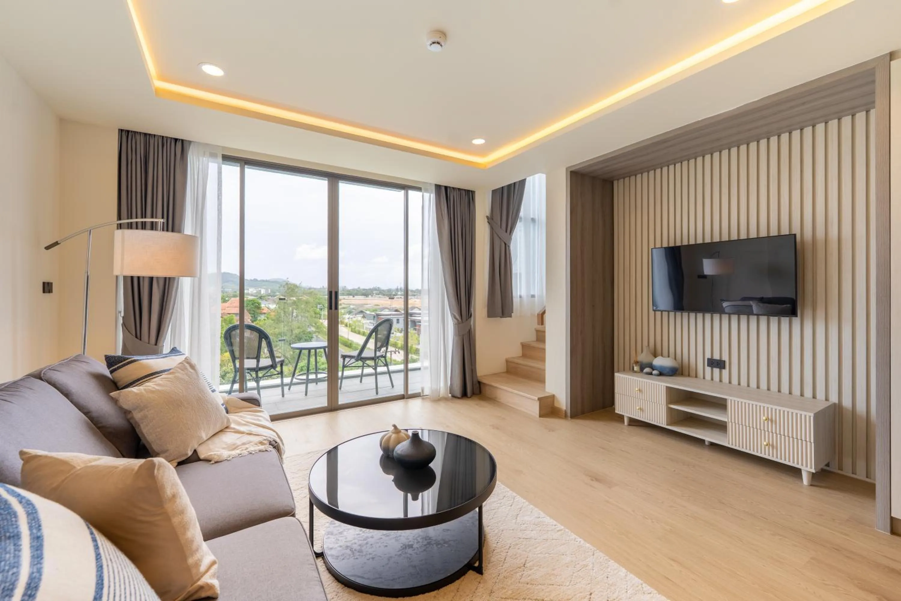 Living room in The Ozone Residences Bangtao
